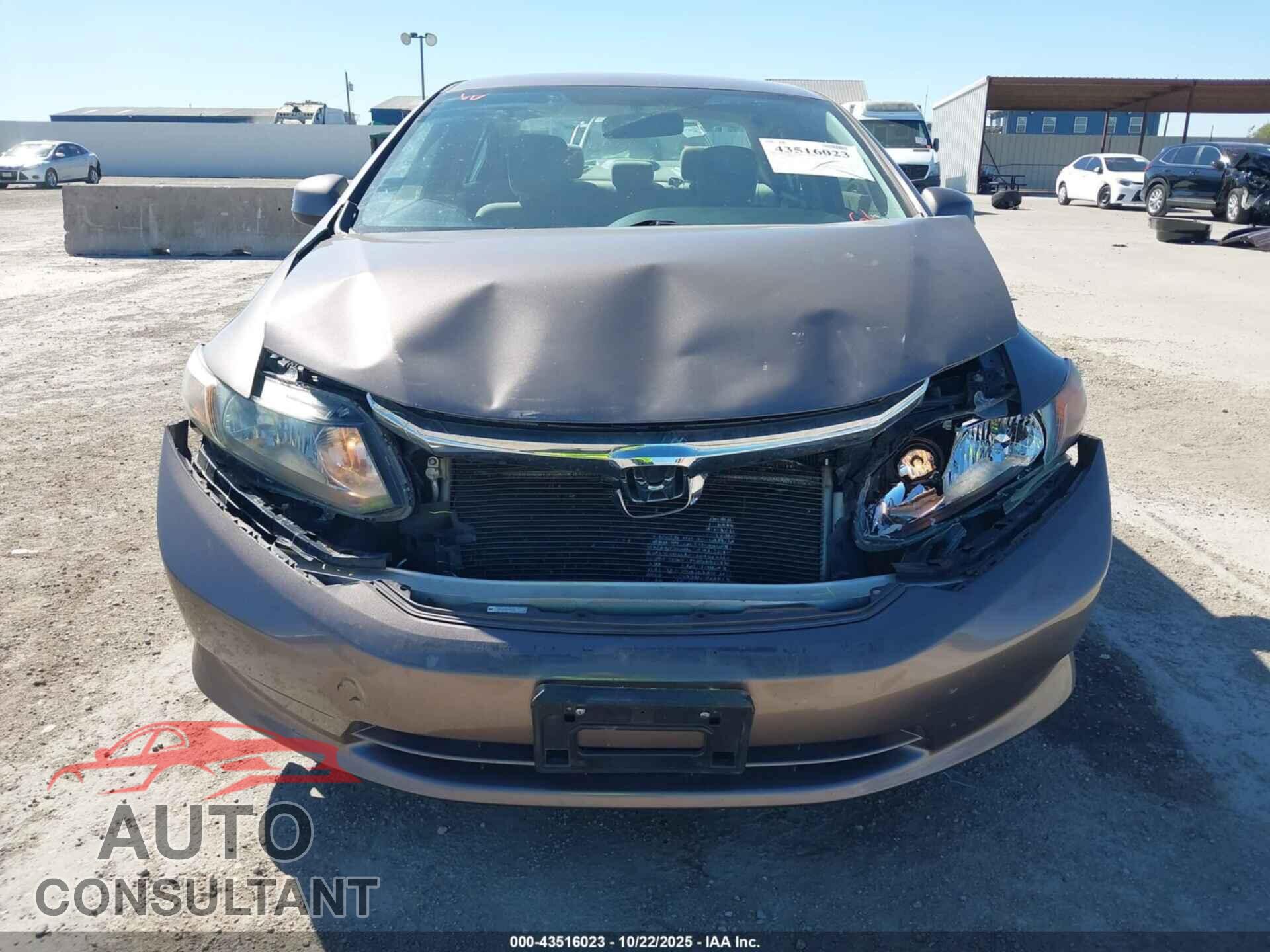 HONDA CIVIC 2012 - 2HGFB2F59CH561673