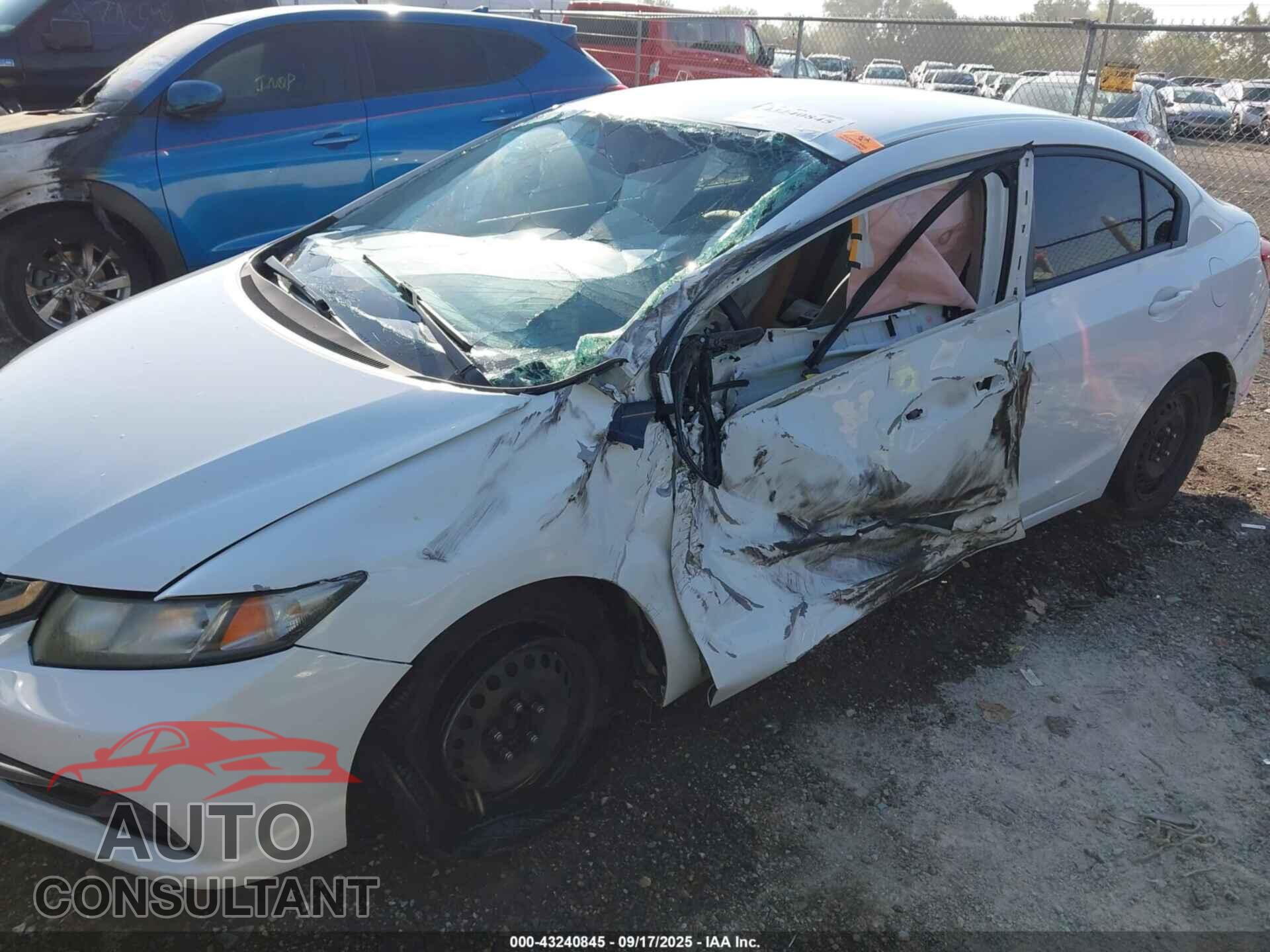 HONDA CIVIC 2013 - 2HGFB2F54DH598017