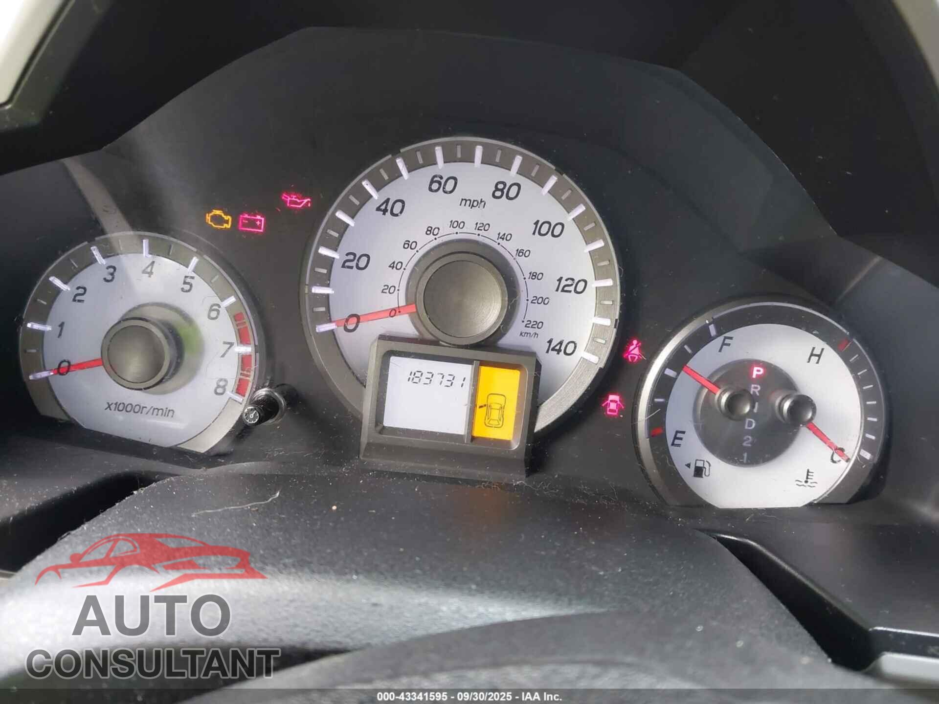 HONDA PILOT 2012 - 5FNYF4H24CB038772