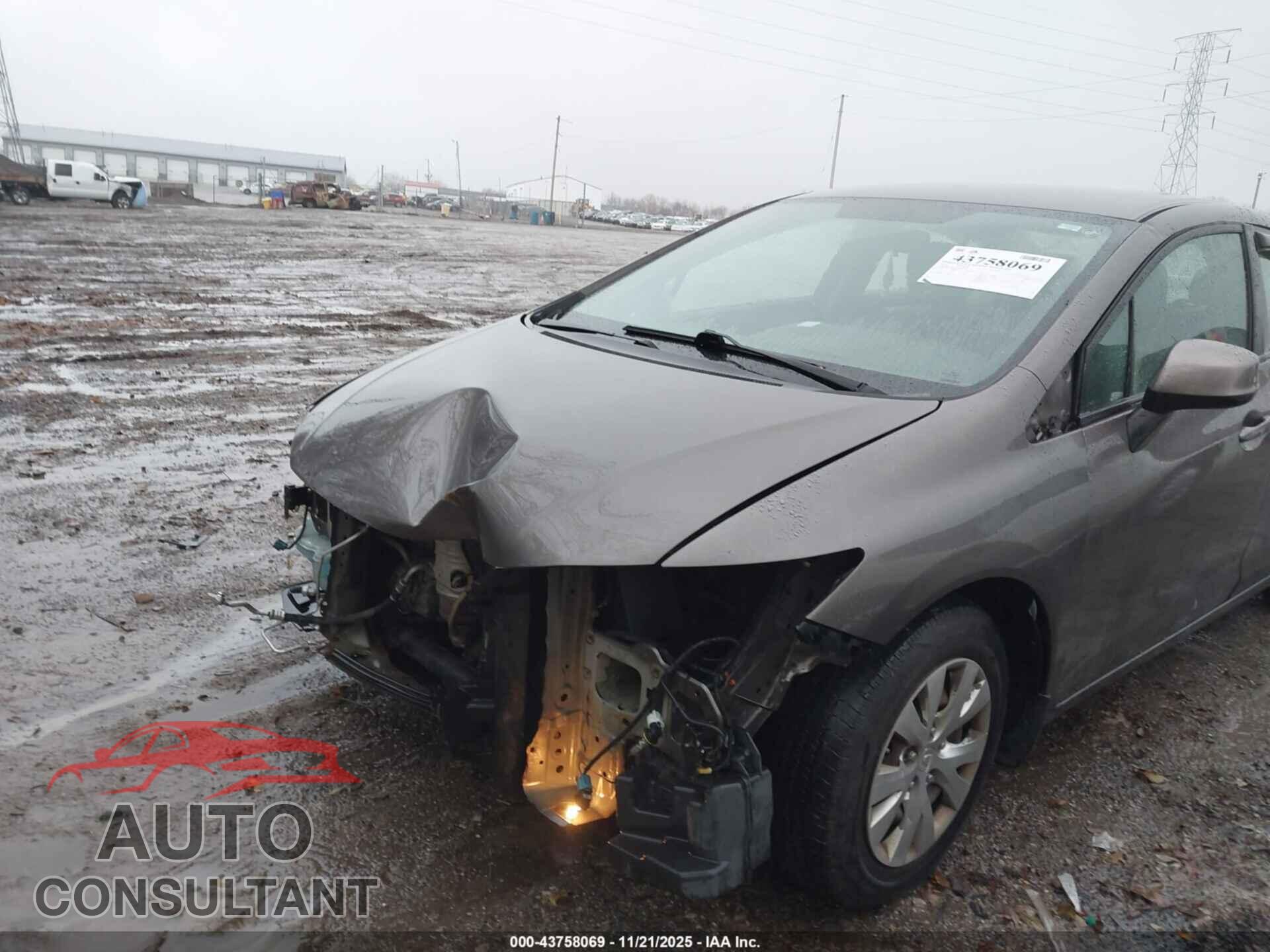 HONDA CIVIC 2012 - 19XFB2F59CE005115