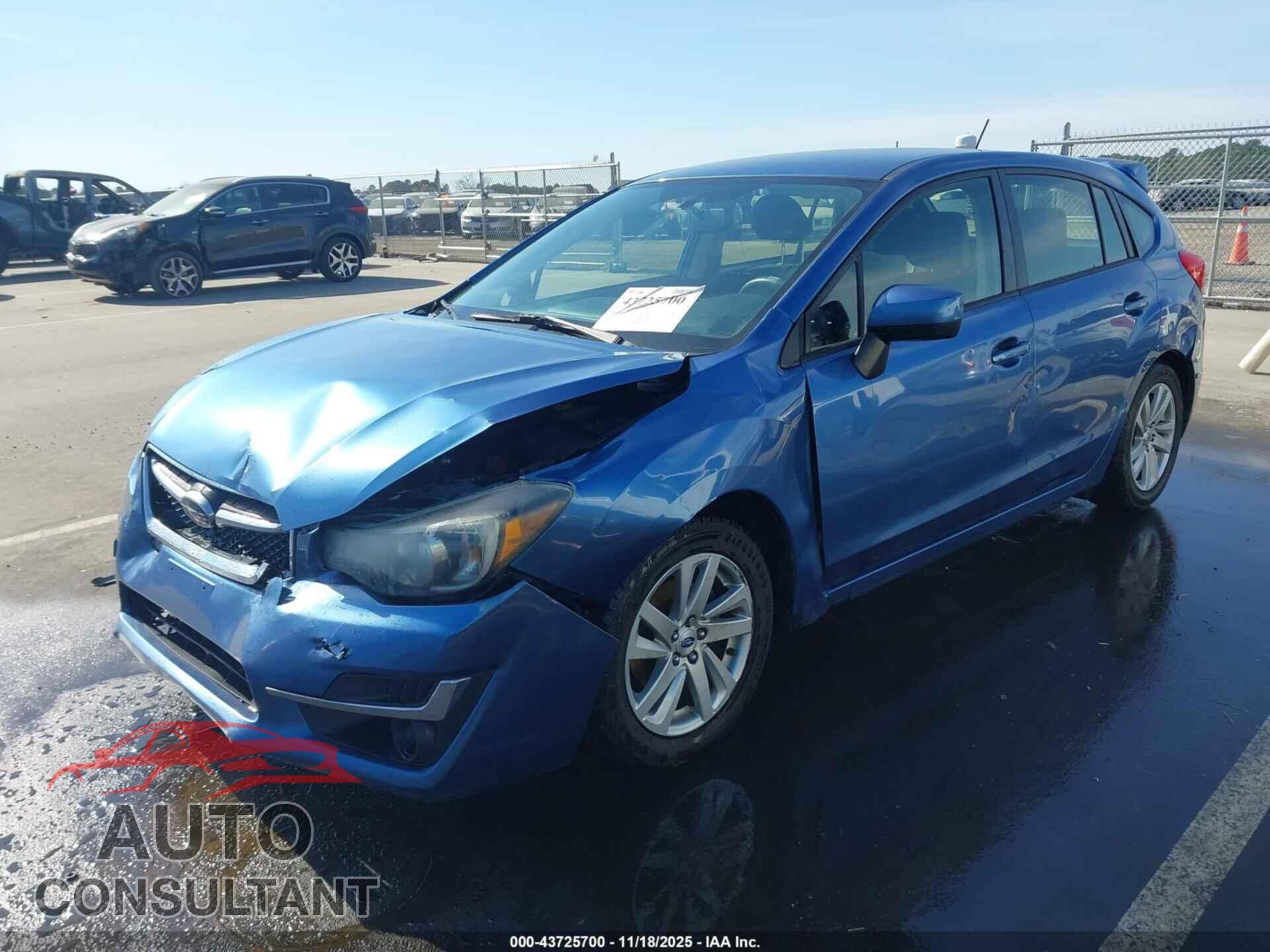 SUBARU IMPREZA 2016 - JF1GPAB63G8266597