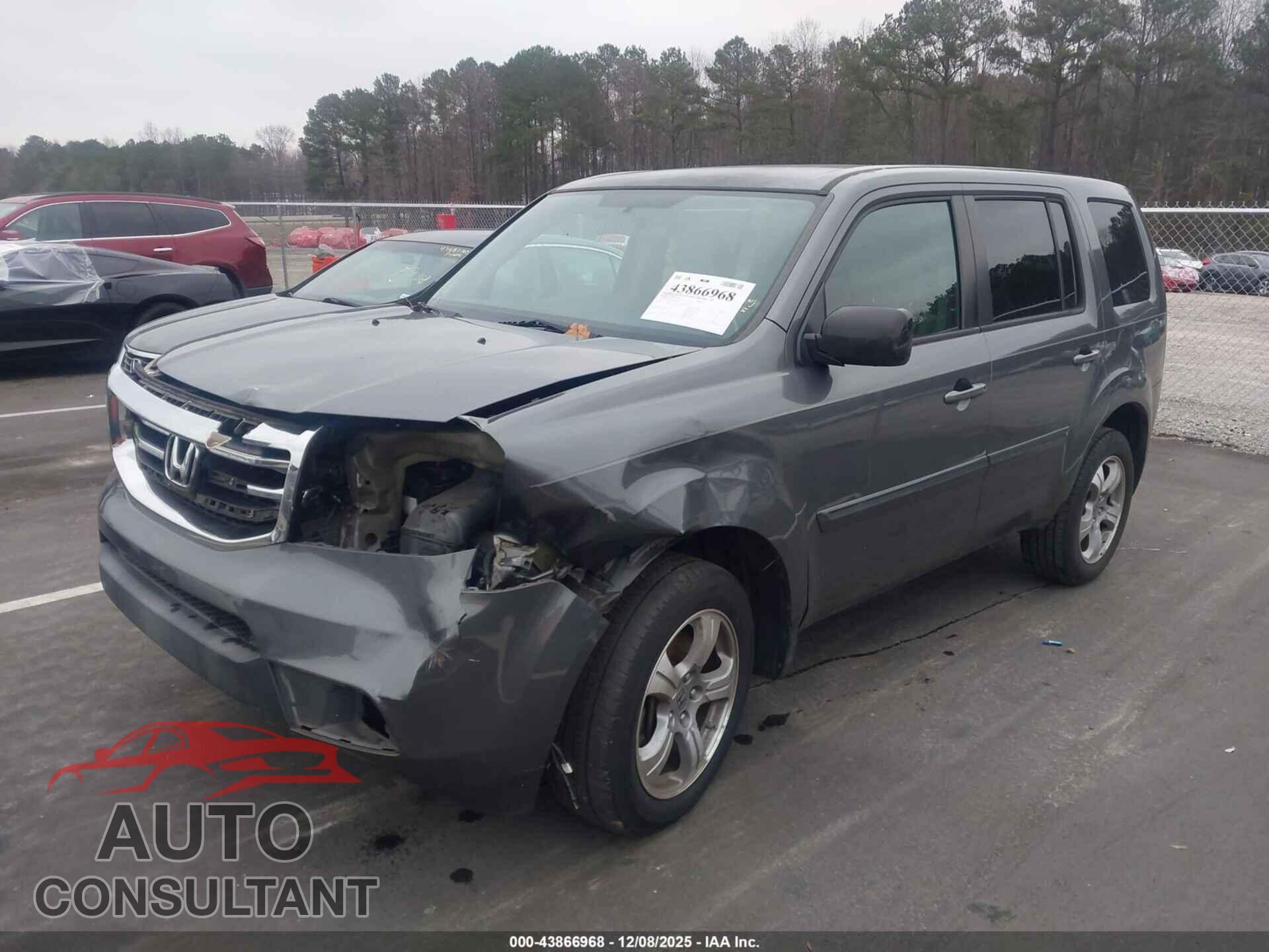 HONDA PILOT 2013 - 5FNYF3H49DB003237