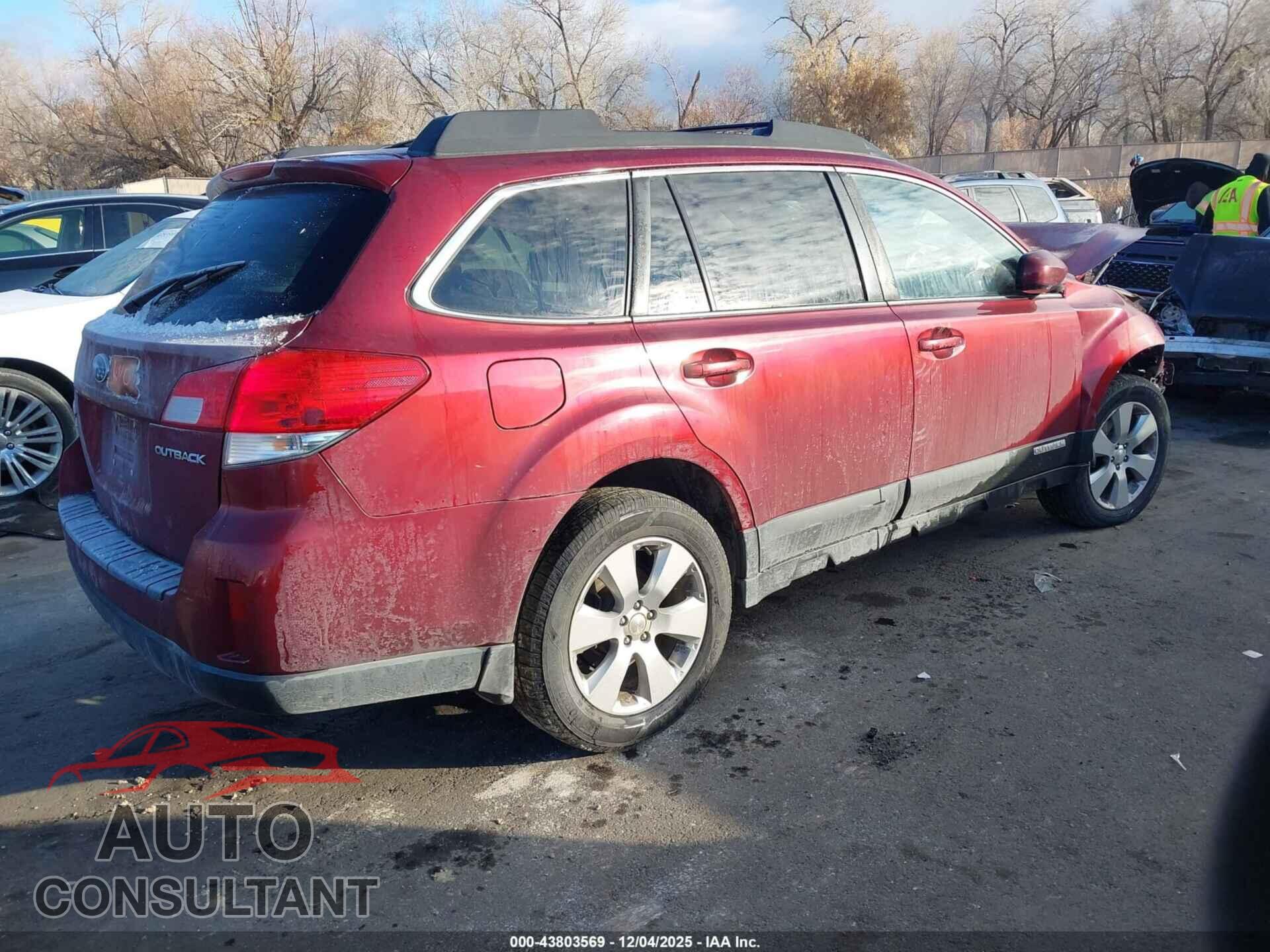 SUBARU OUTBACK 2012 - 4S4BRCCC5C1237048