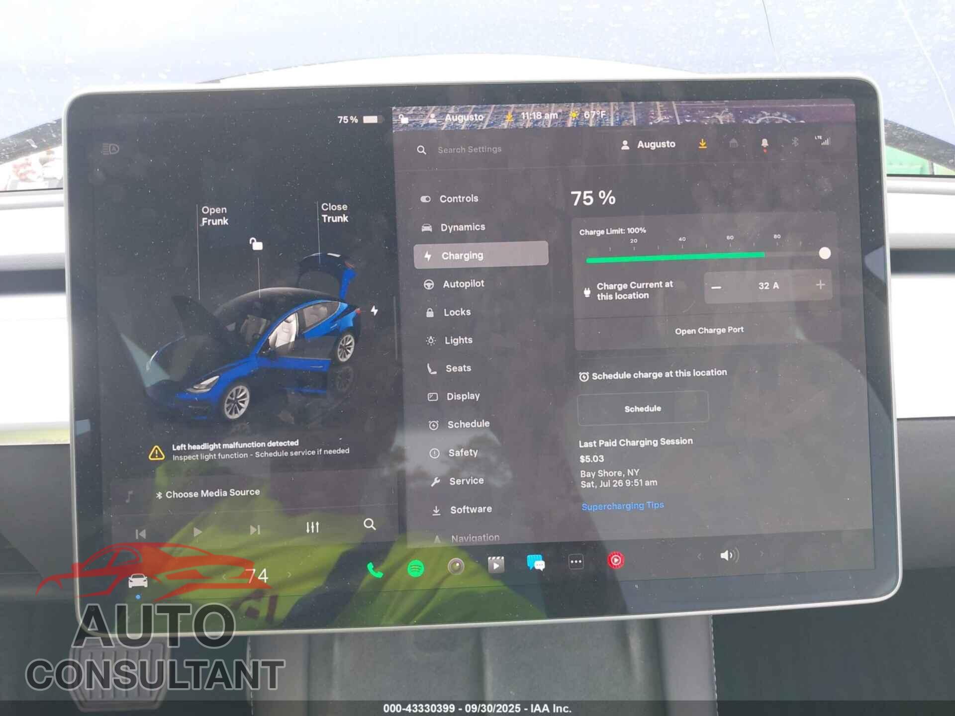 TESLA MODEL 3 2023 - 5YJ3E1EA8PF655394