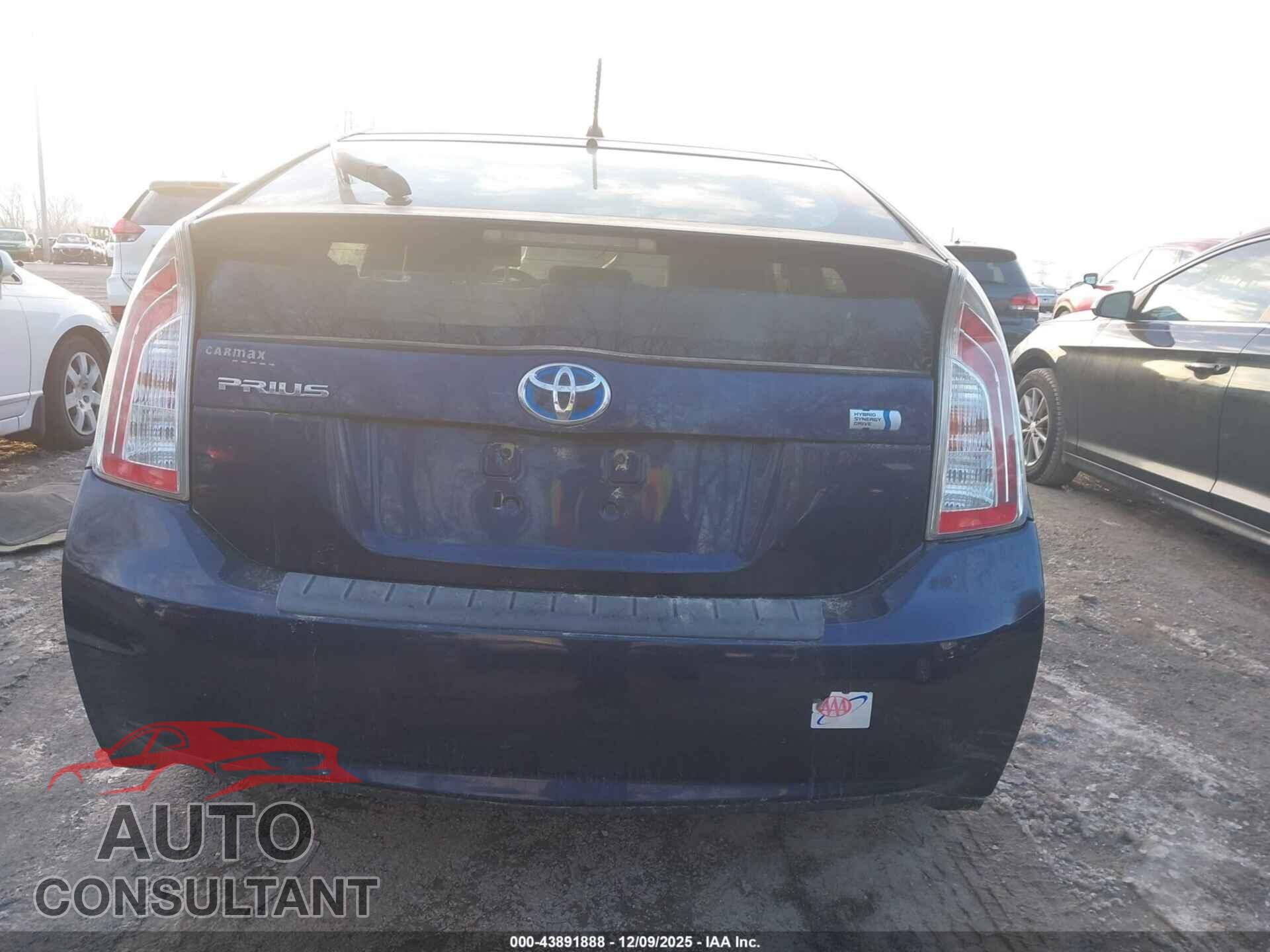 TOYOTA PRIUS 2012 - JTDKN3DU8C0334144