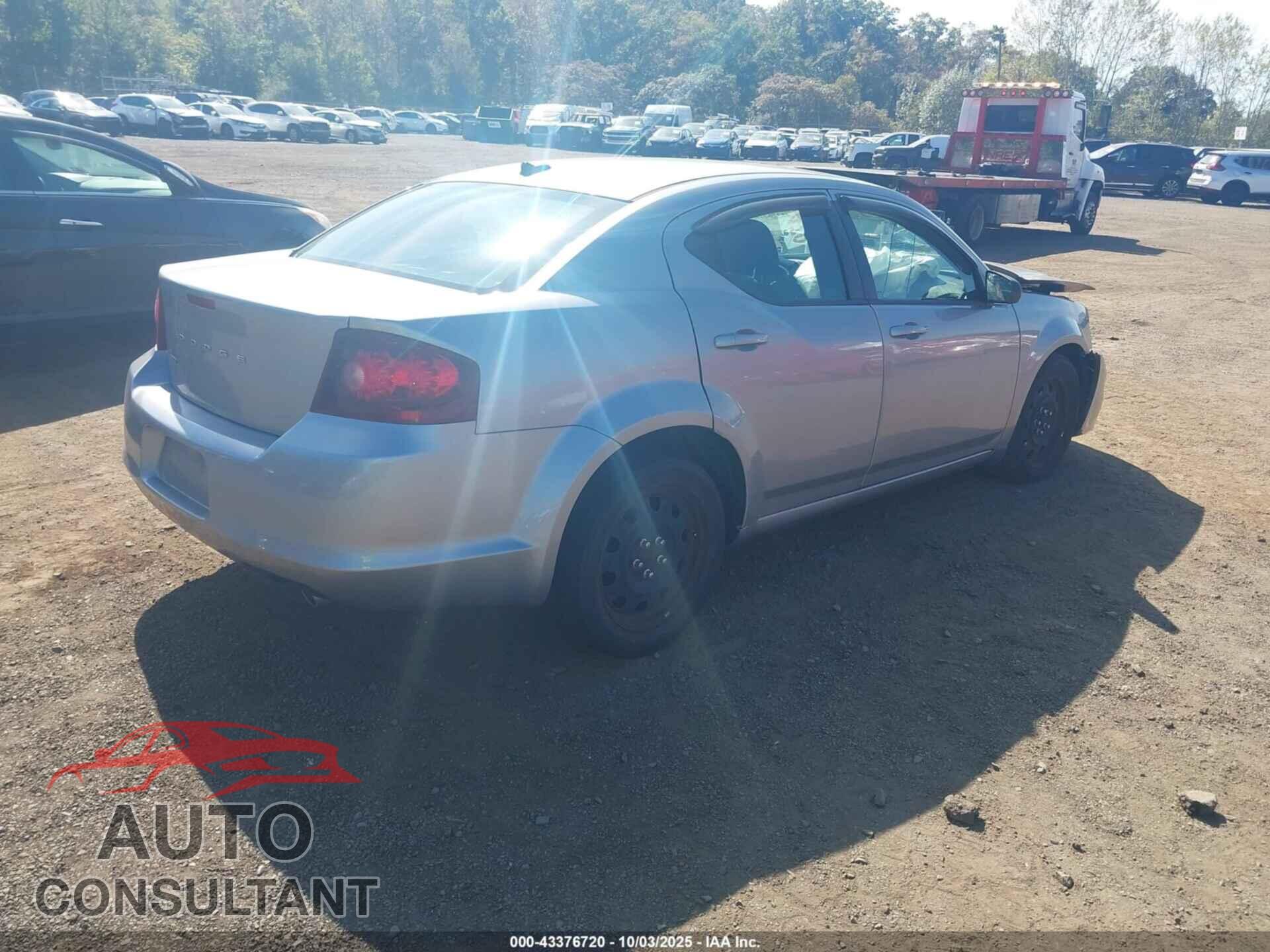 DODGE AVENGER 2013 - 1C3CDZAG4DN747938