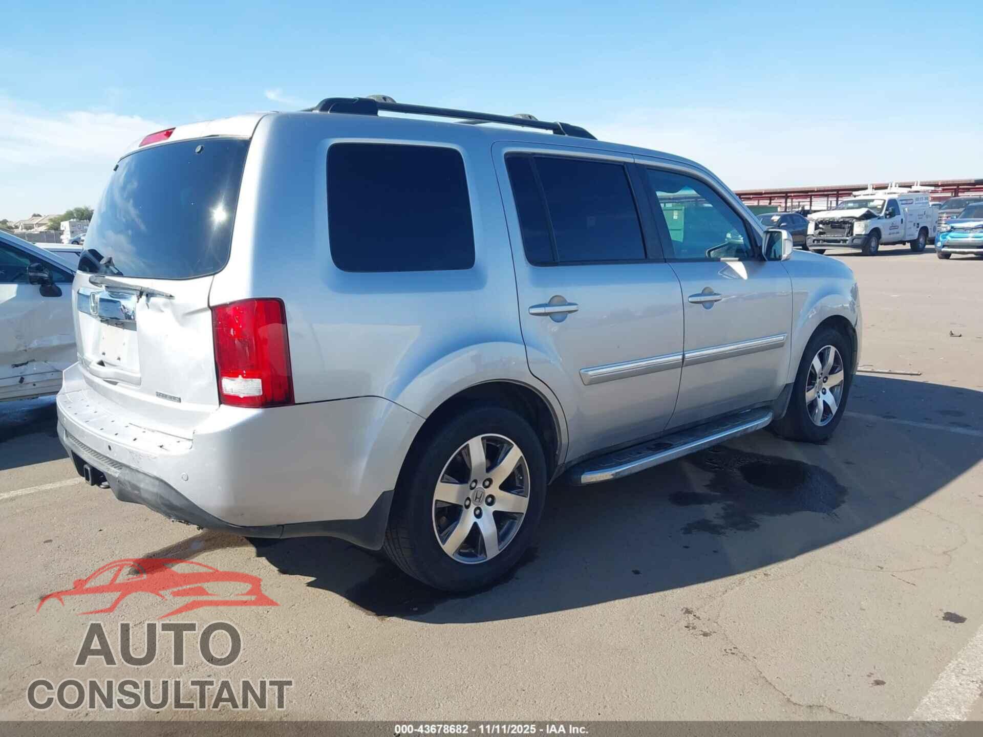 HONDA PILOT 2012 - 5FNYF3H94CB031229