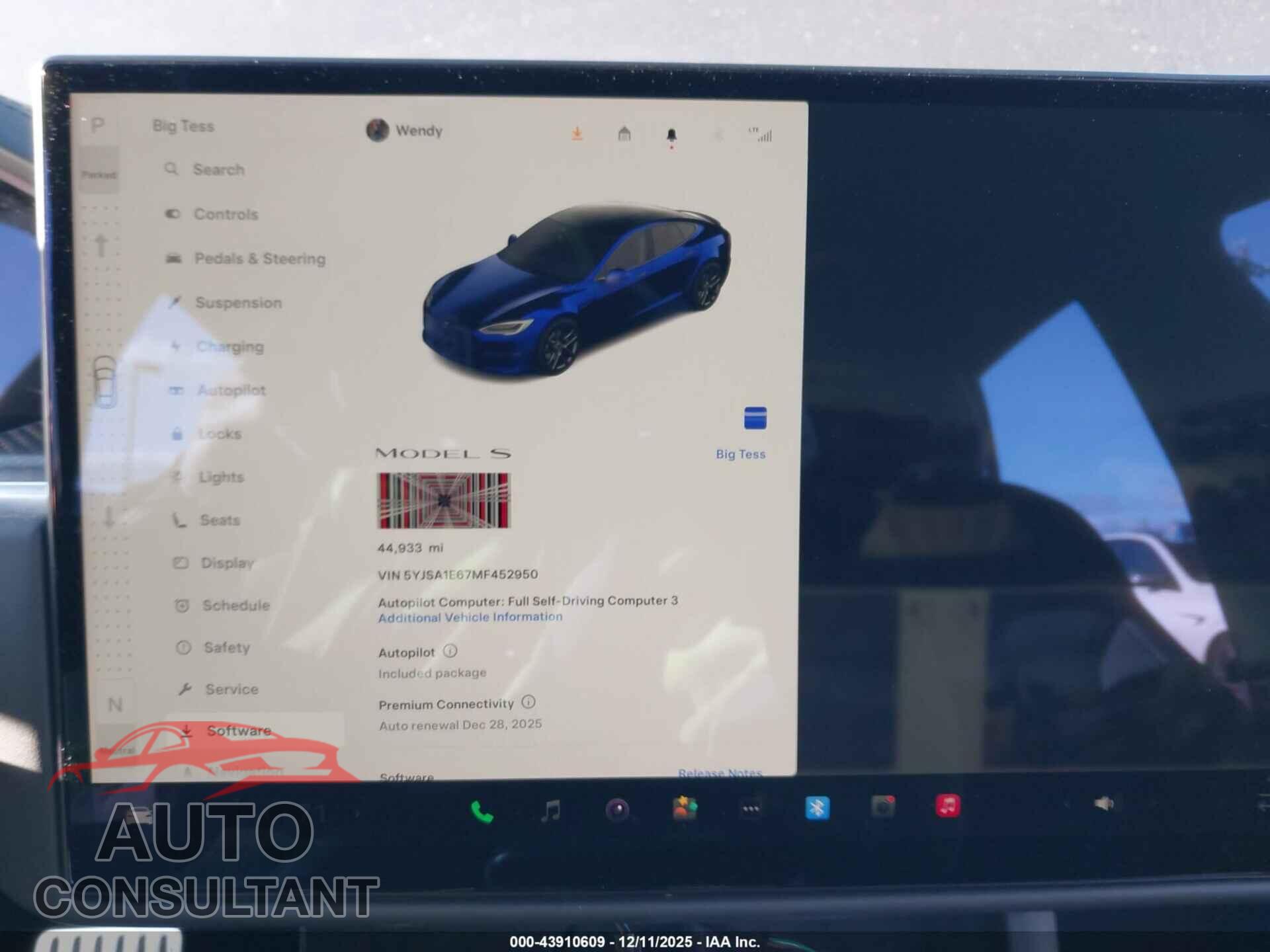 TESLA MODEL S 2021 - 5YJSA1E67MF452950