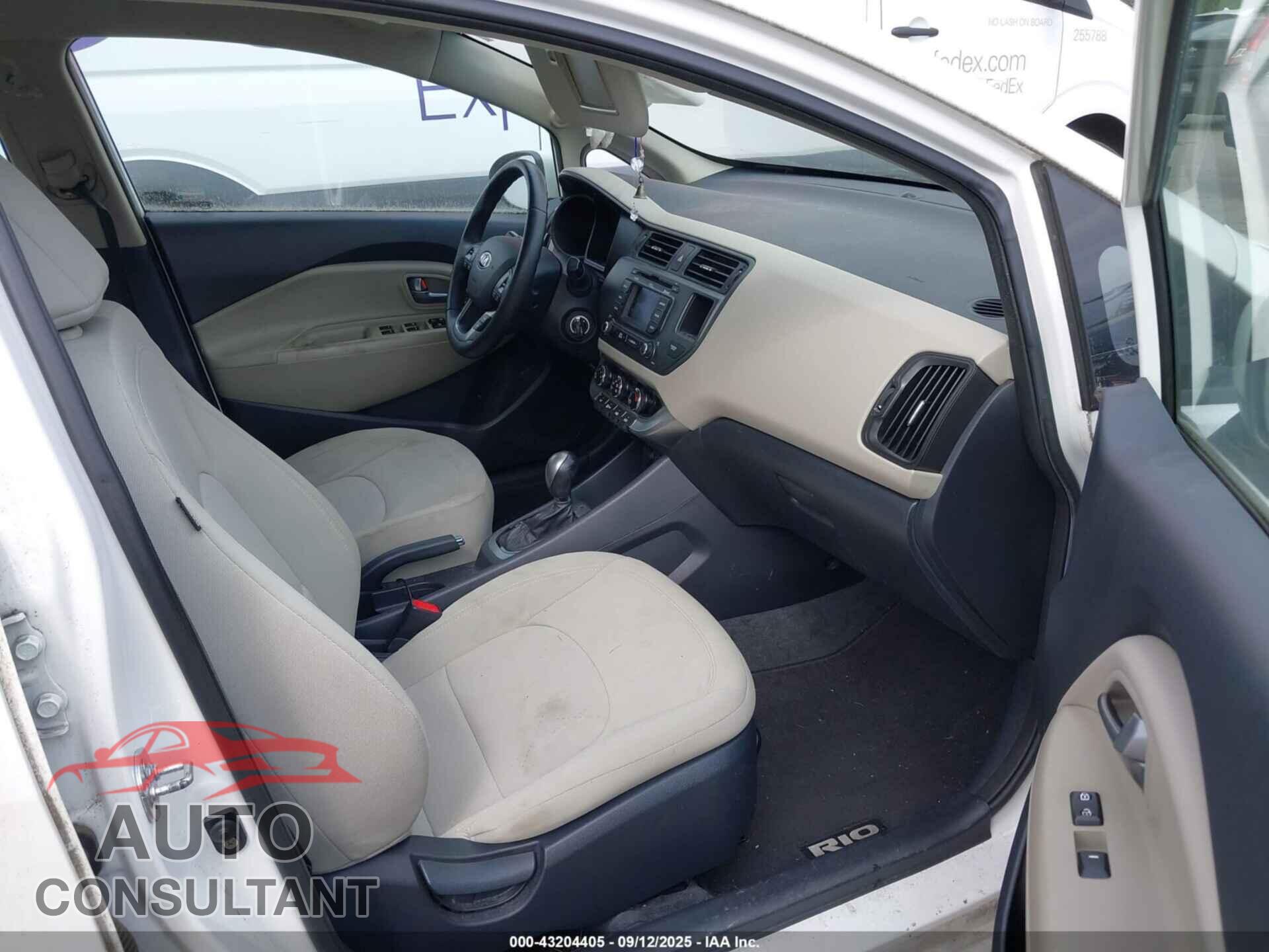 KIA RIO 2013 - KNADN4A36D6164257