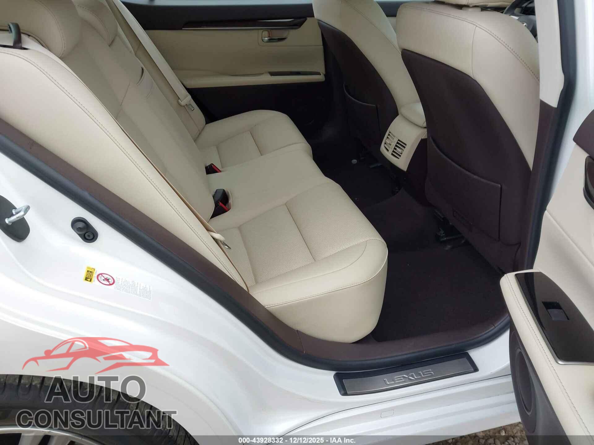 LEXUS ES 350 2017 - JTHBK1GG3H2256143