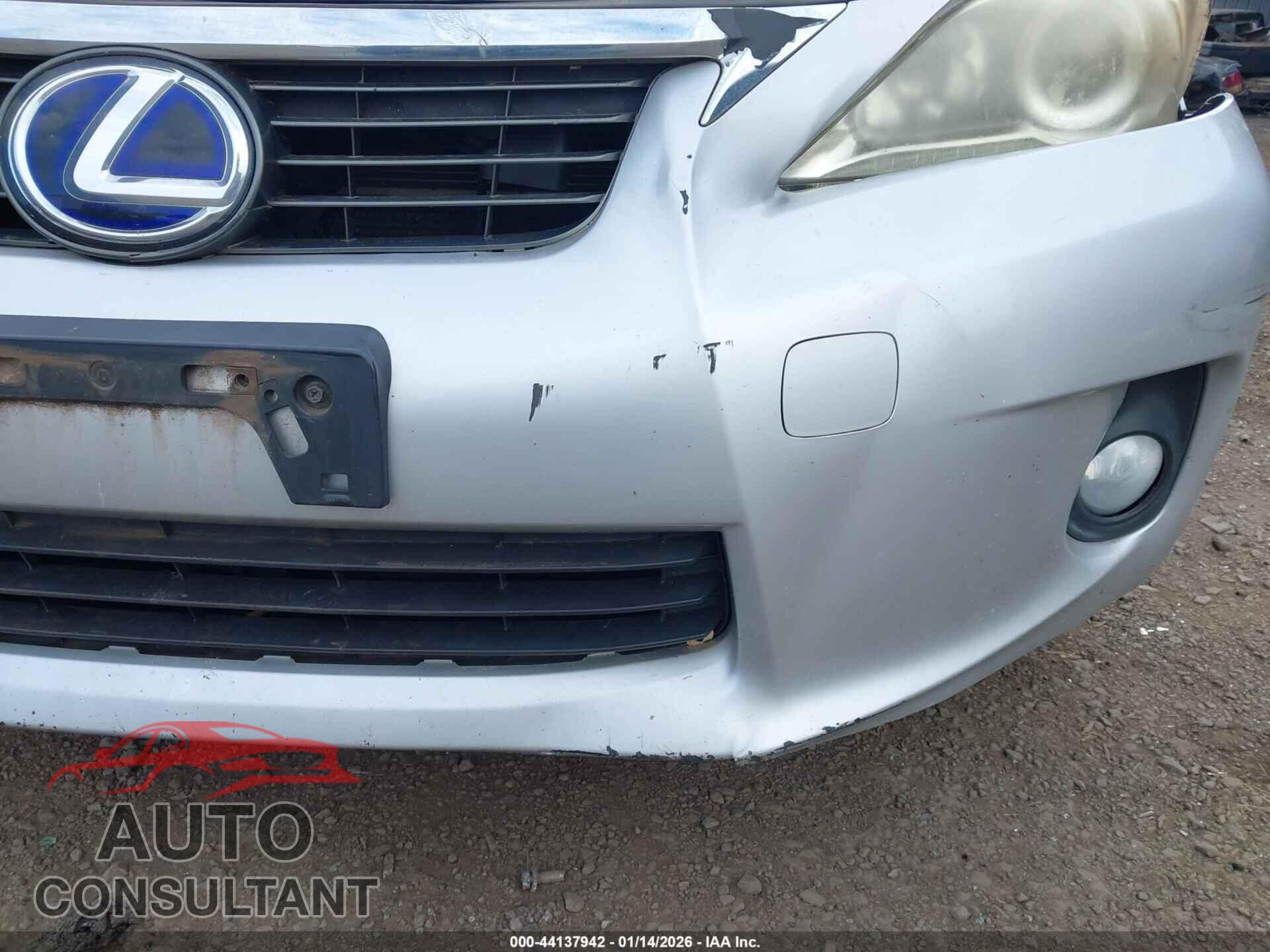 LEXUS CT 200H 2012 - JTHKD5BH3C2091009