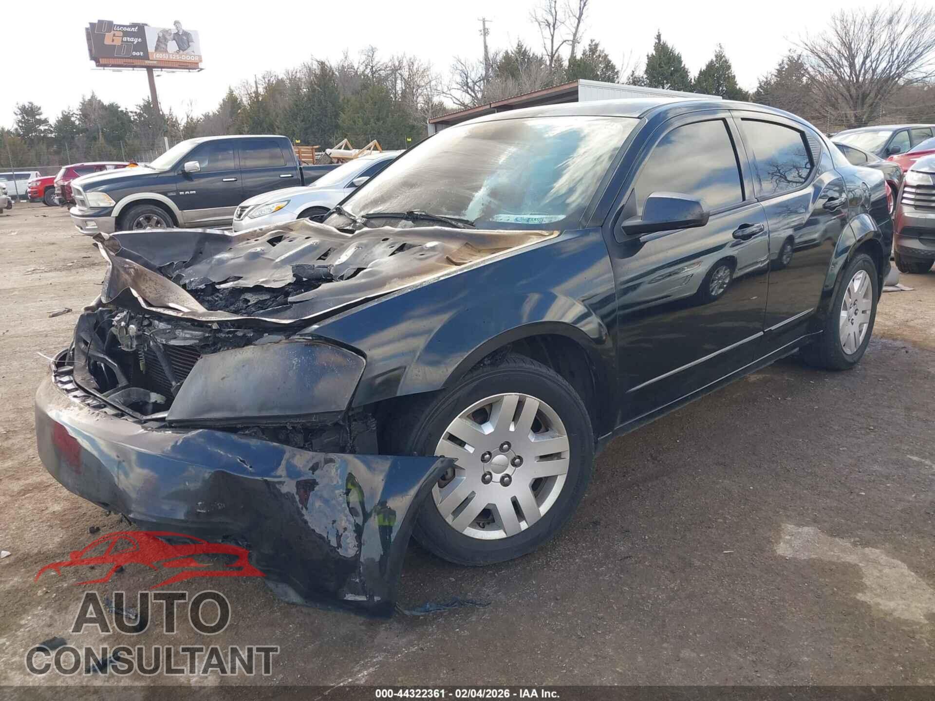 DODGE AVENGER 2012 - 1C3CDZABXCN242571