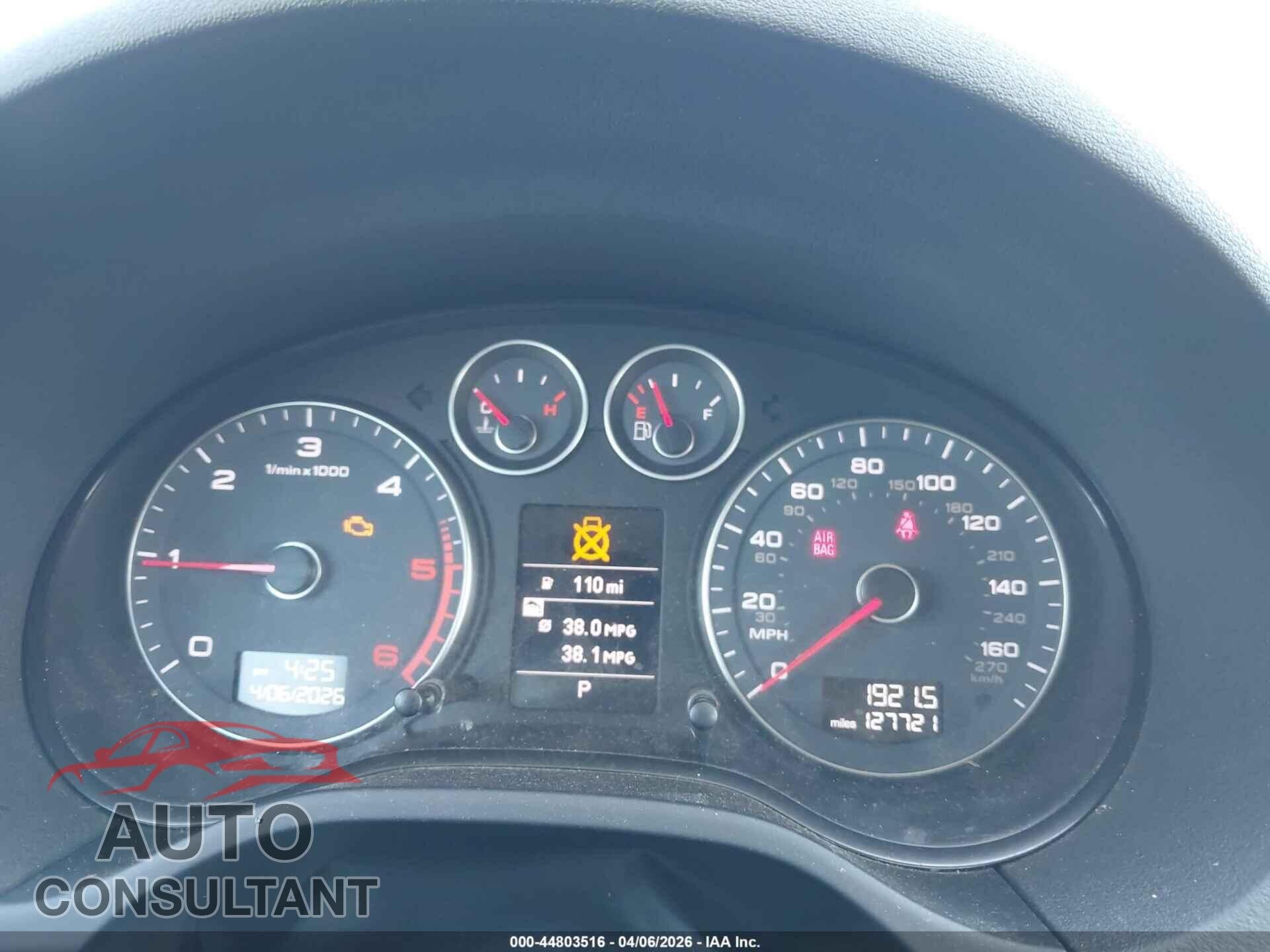 AUDI A3 2012 - WAUBJAFM6CA004359