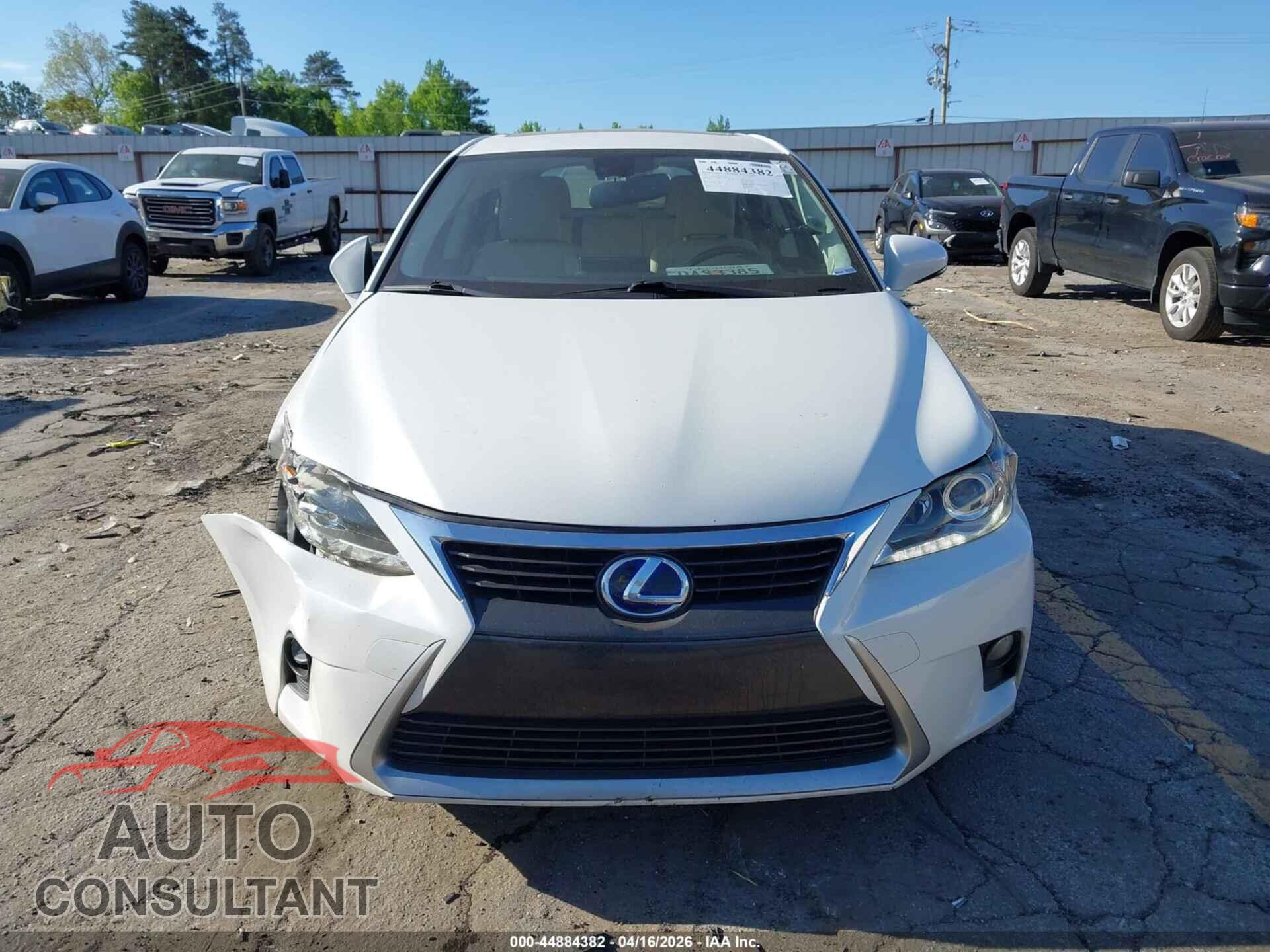LEXUS CT 200H 2014 - JTHKD5BH2E2195607