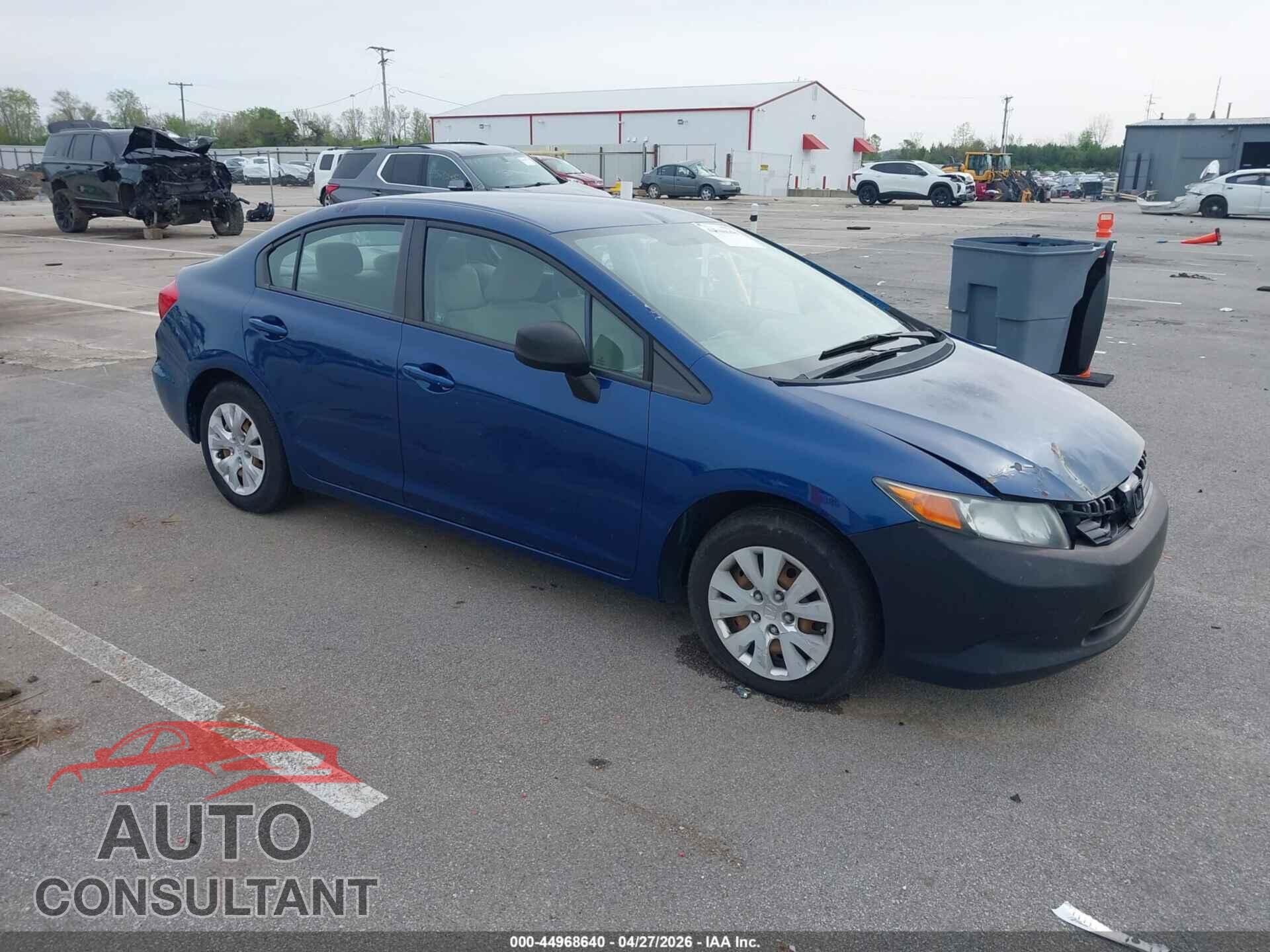 HONDA CIVIC 2012 - 19XFB2F52CE038991