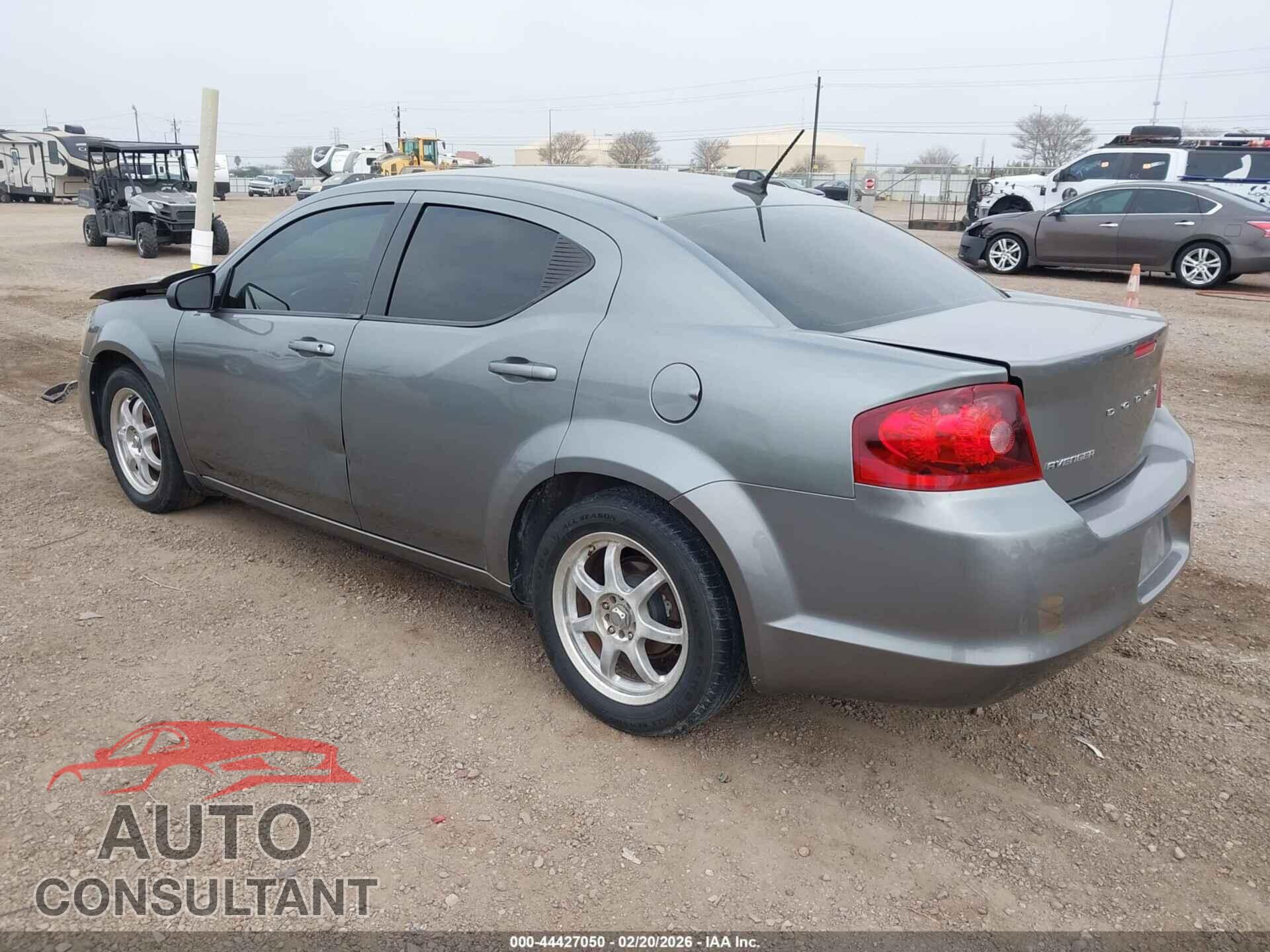 DODGE AVENGER 2012 - 1C3CDZAB6CN143844