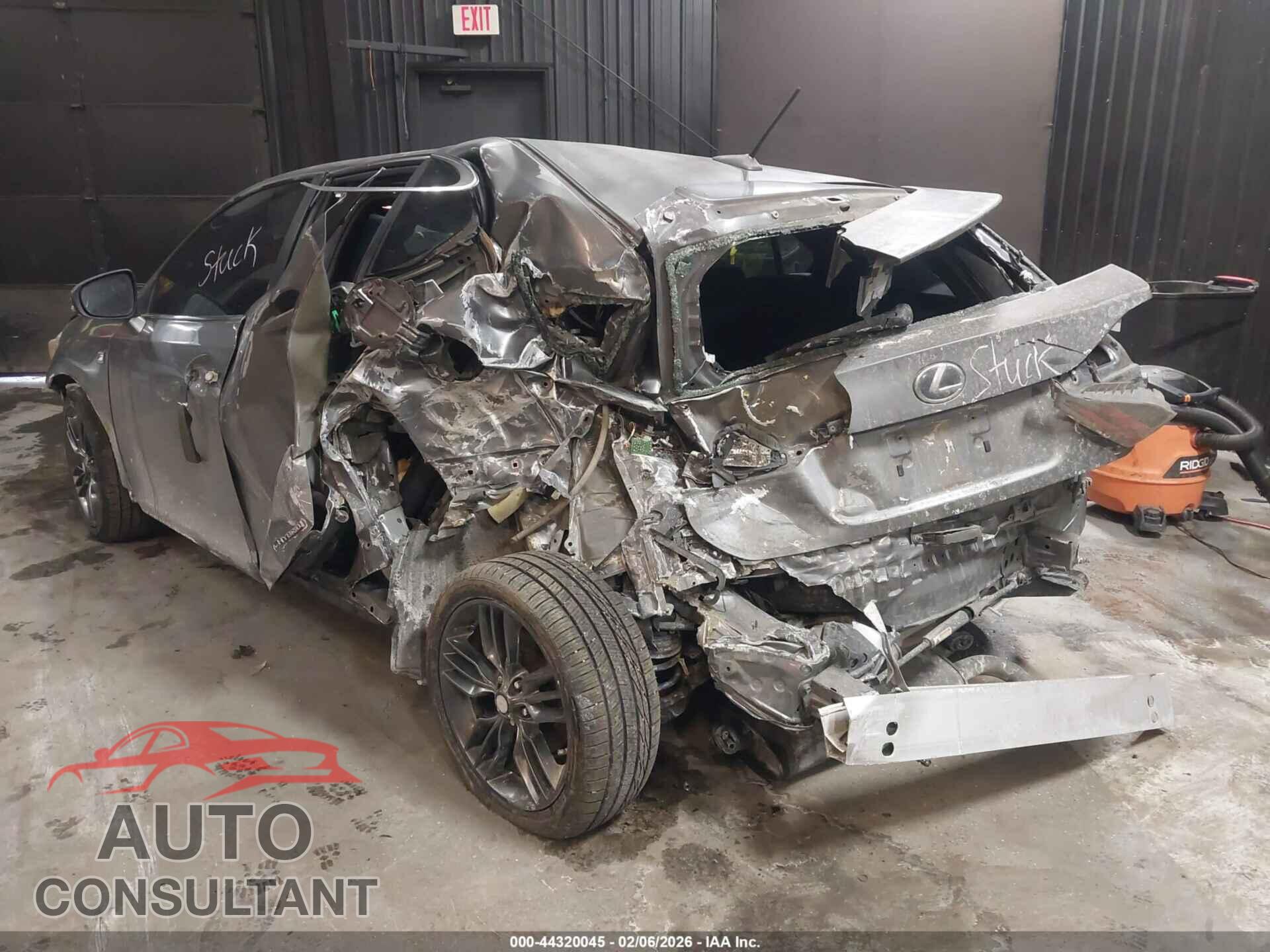 LEXUS CT 200H 2012 - JTHKD5BH4C2070959