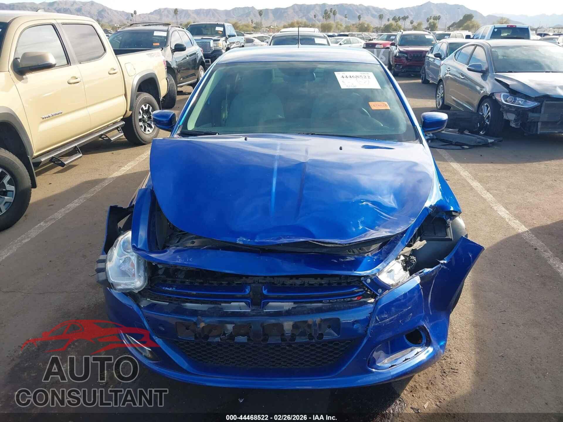 DODGE DART 2013 - 1C3CDFBA0DD139879