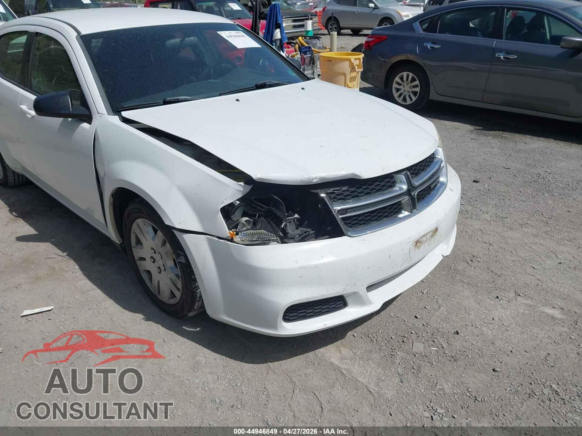 DODGE AVENGER 2011 - 1B3BD4FB9BN588372