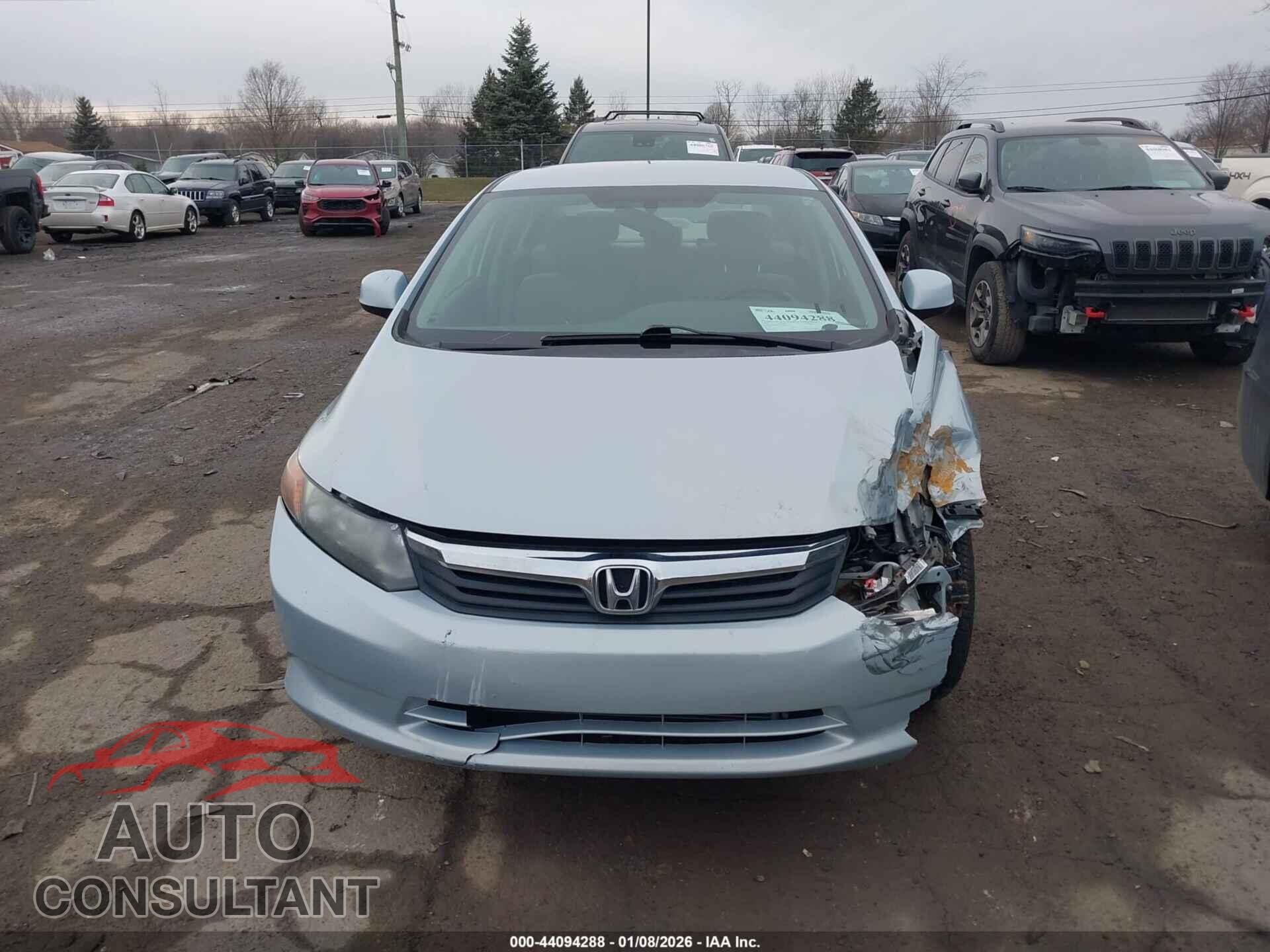 HONDA CIVIC 2012 - 2HGFB2F54CH522246