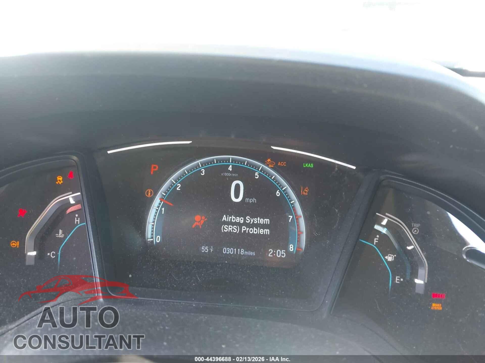 HONDA CIVIC 2019 - 2HGFC2F61KH543317