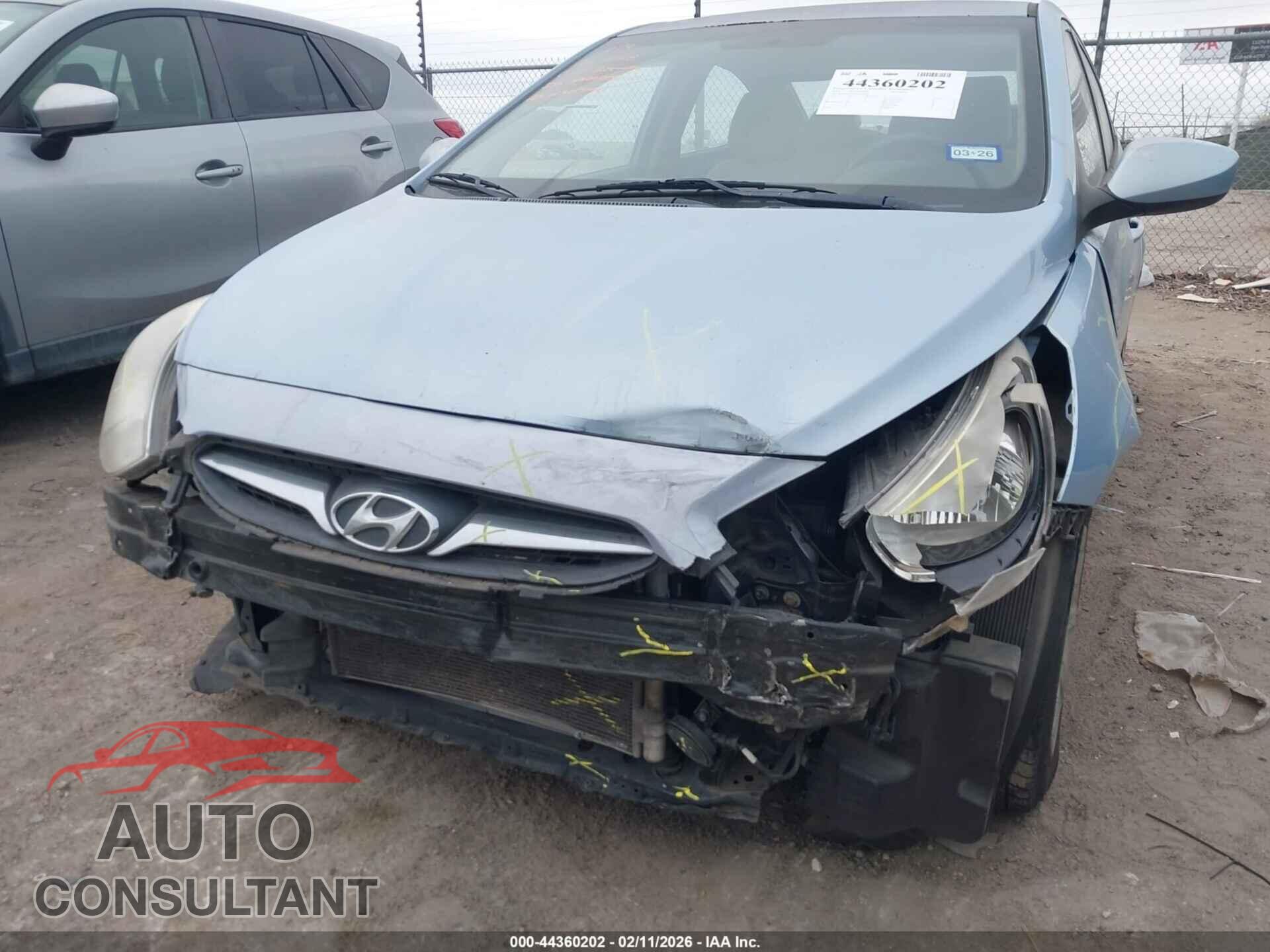 HYUNDAI ACCENT 2013 - KMHCT4AEXDU520030