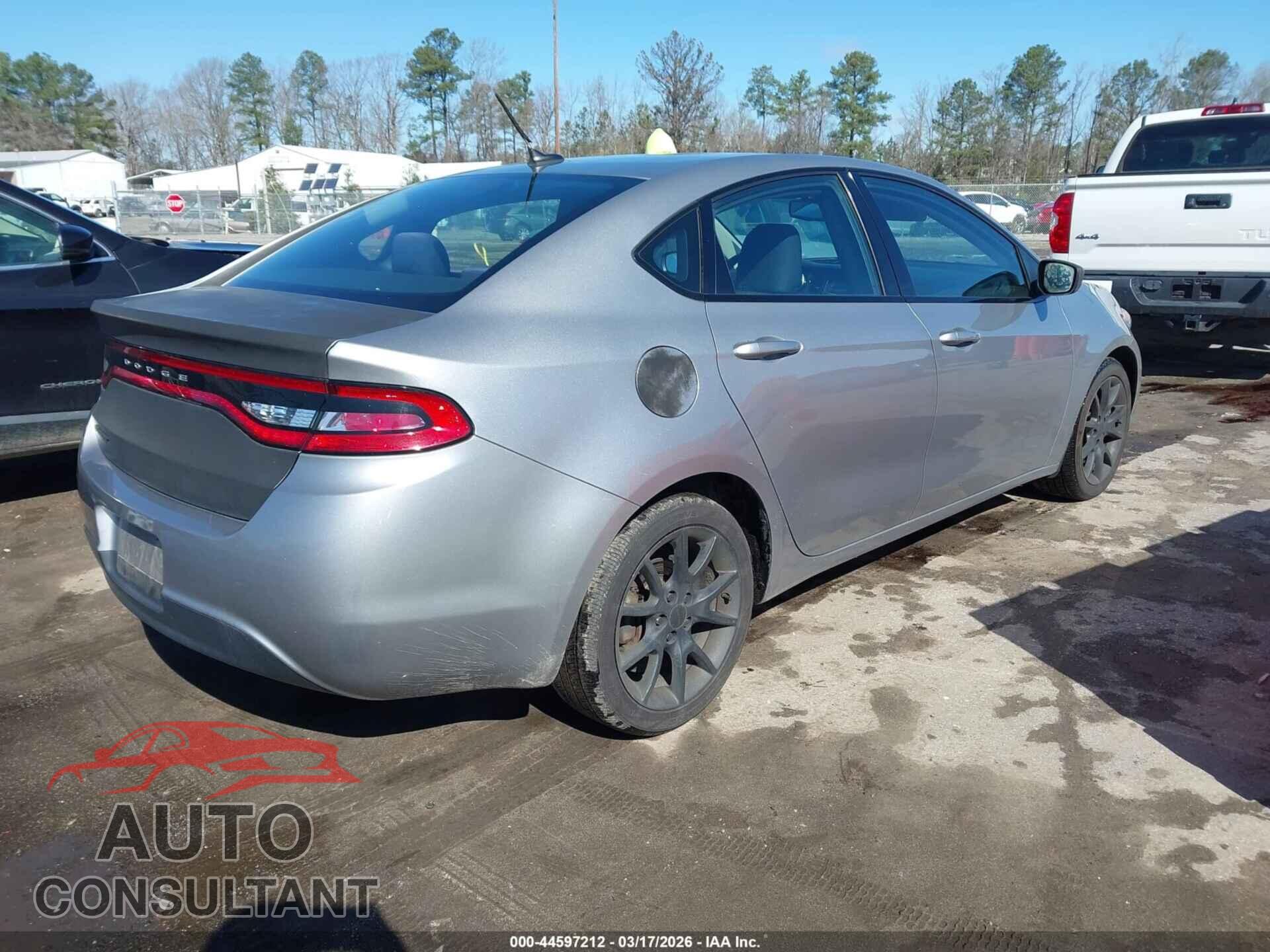 DODGE DART 2016 - 1C3CDFAA3GD508126