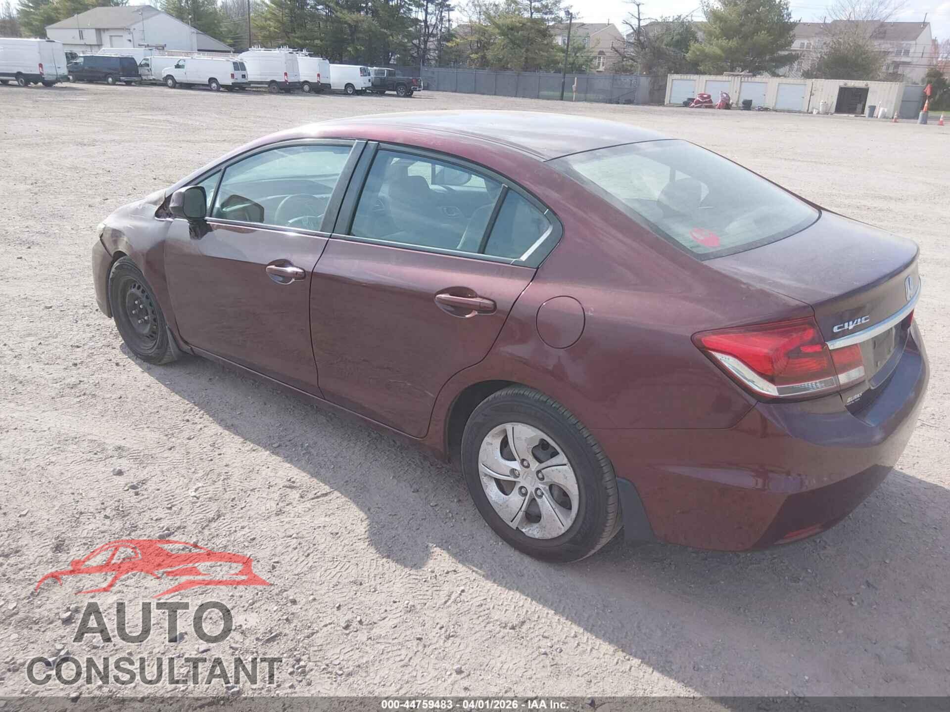 HONDA CIVIC 2013 - 19XFB2F52DE246385