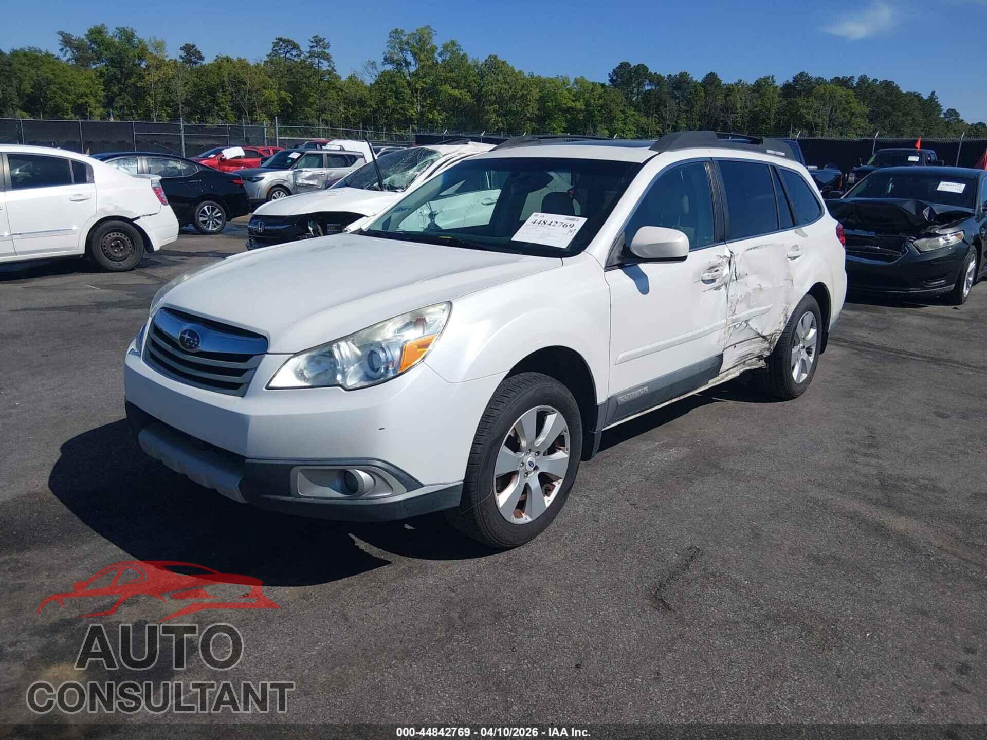 SUBARU OUTBACK 2012 - 4S4BRCKCXC3271198