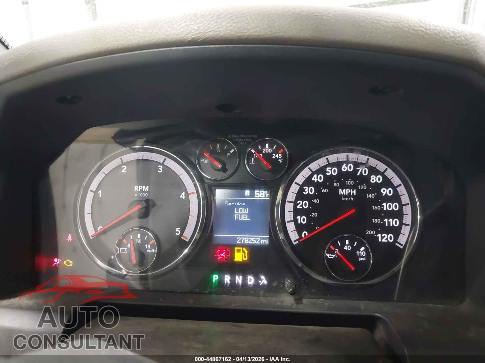 DODGE RAM 2500 2010 - 3D7UT2CL2AG129399