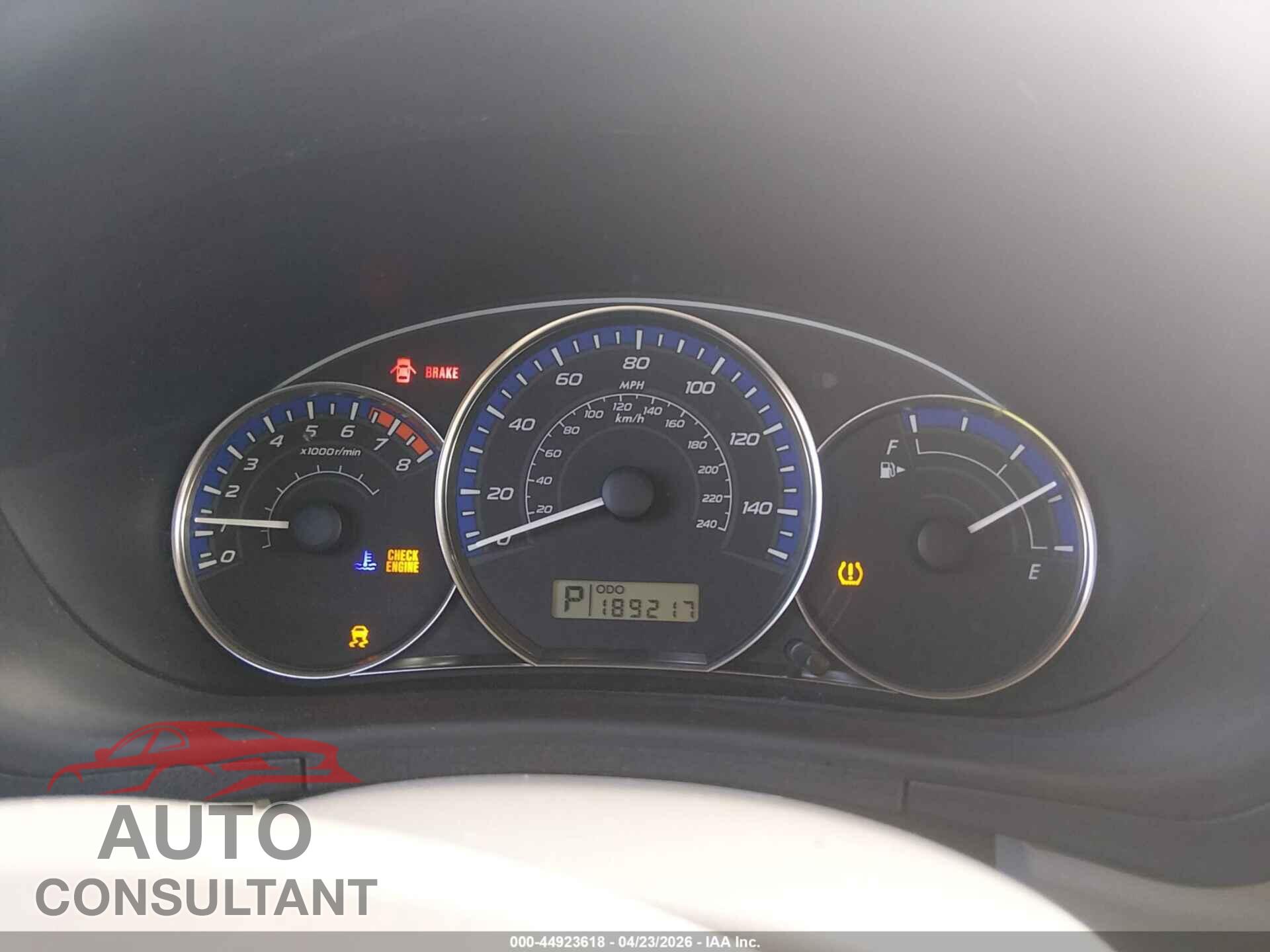 SUBARU FORESTER 2012 - JF2SHBBC3CH430911