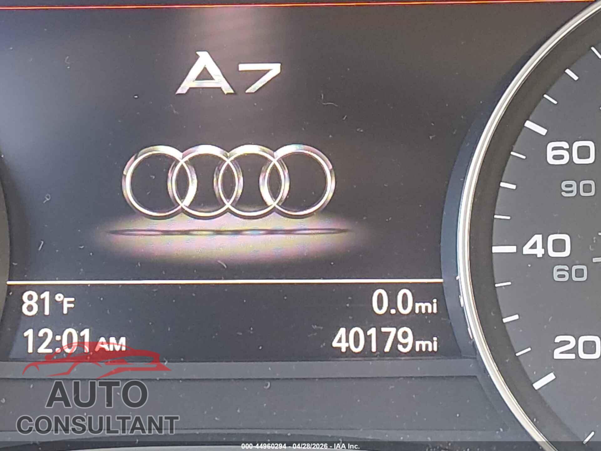 AUDI A7 2018 - WAU23AFC4JN016212