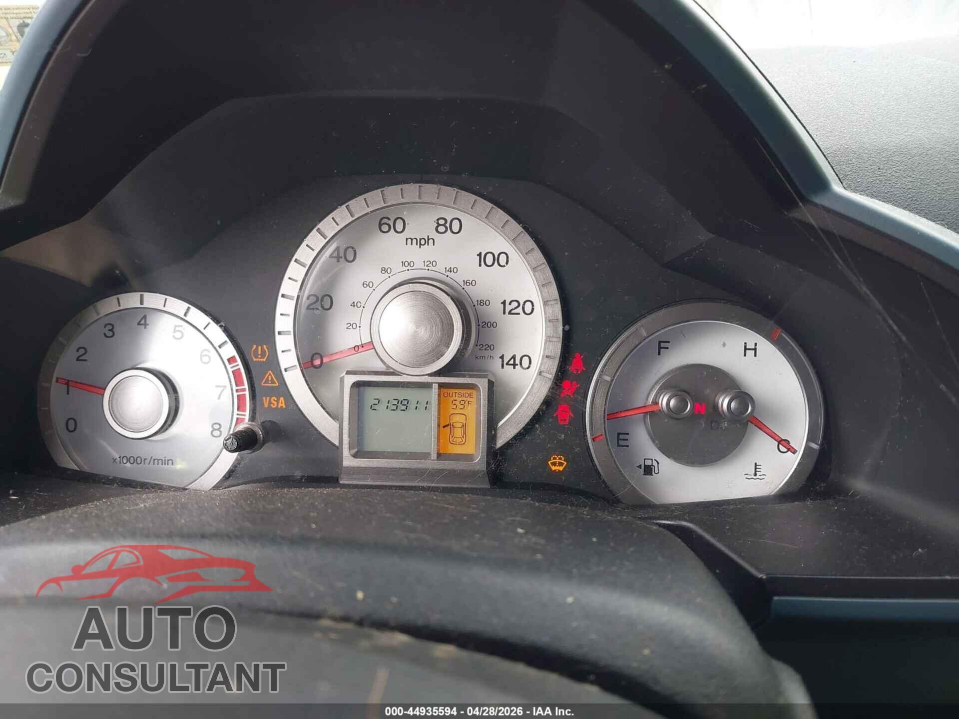 HONDA PILOT 2009 - 5FNYF48679B045257