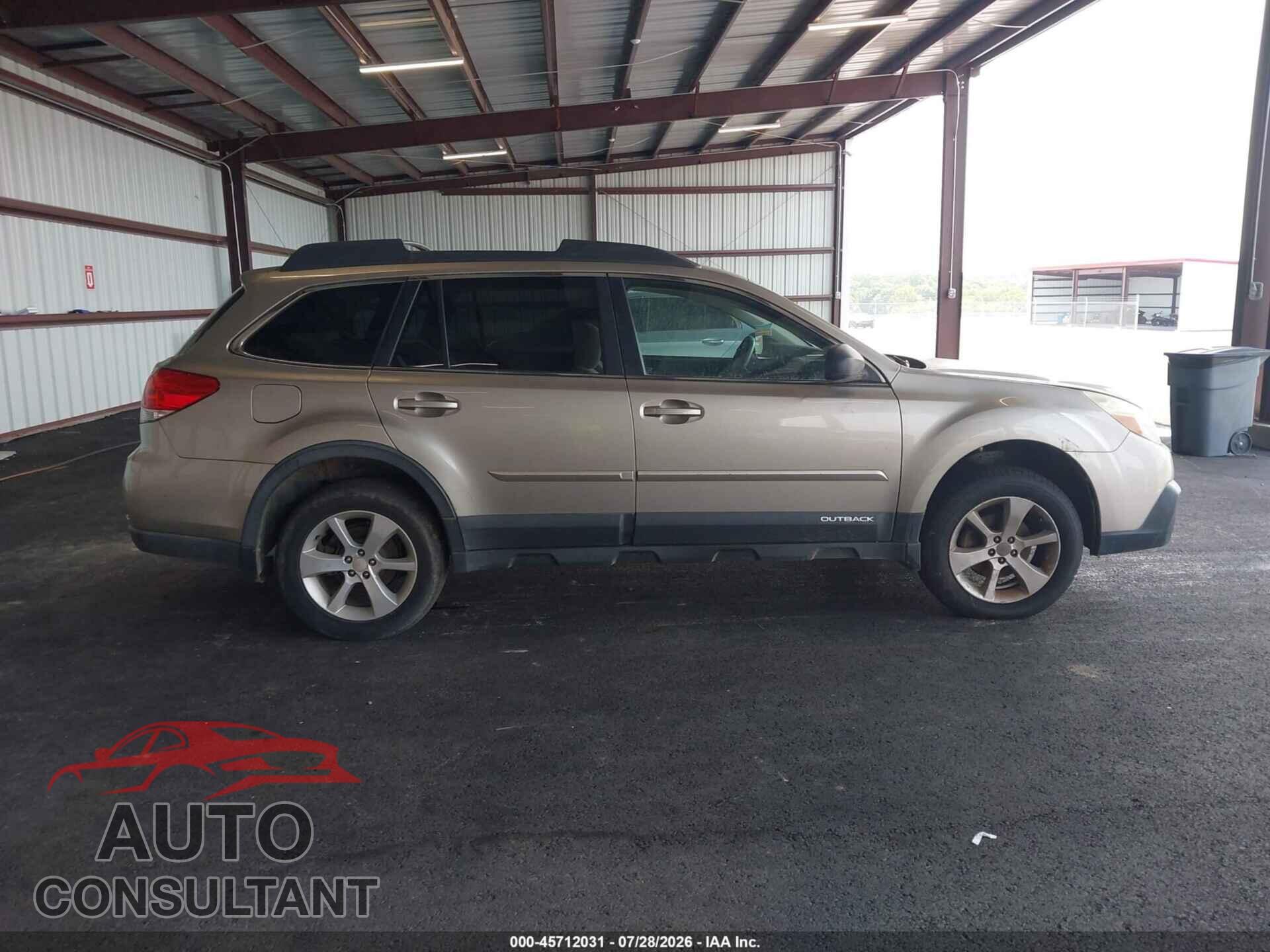 SUBARU OUTBACK 2014 - 4S4BRBDC1E3236155