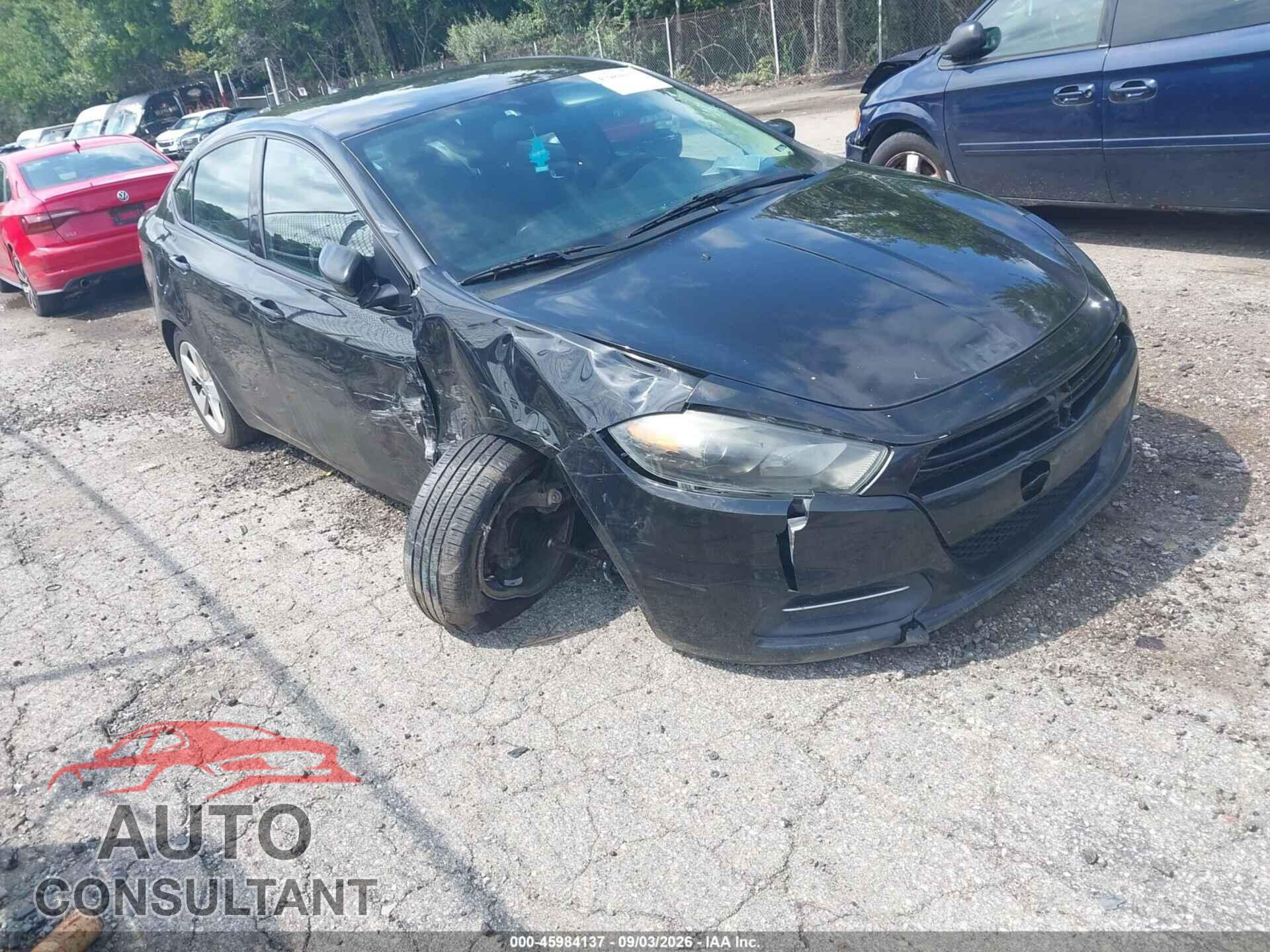 DODGE DART 2015 - 1C3CDFBB0FD265736