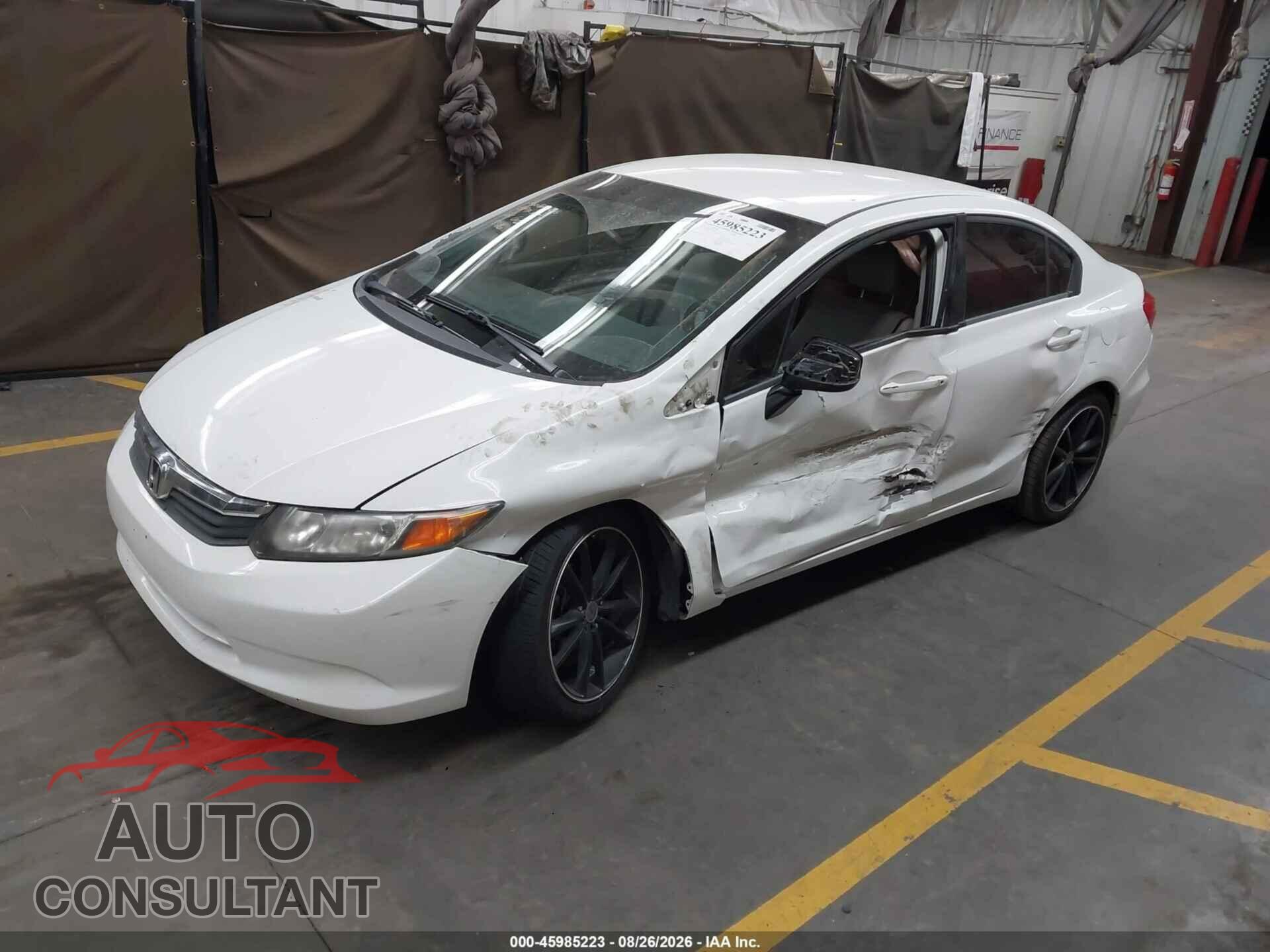 HONDA CIVIC 2012 - 19XFB2F58CE328586