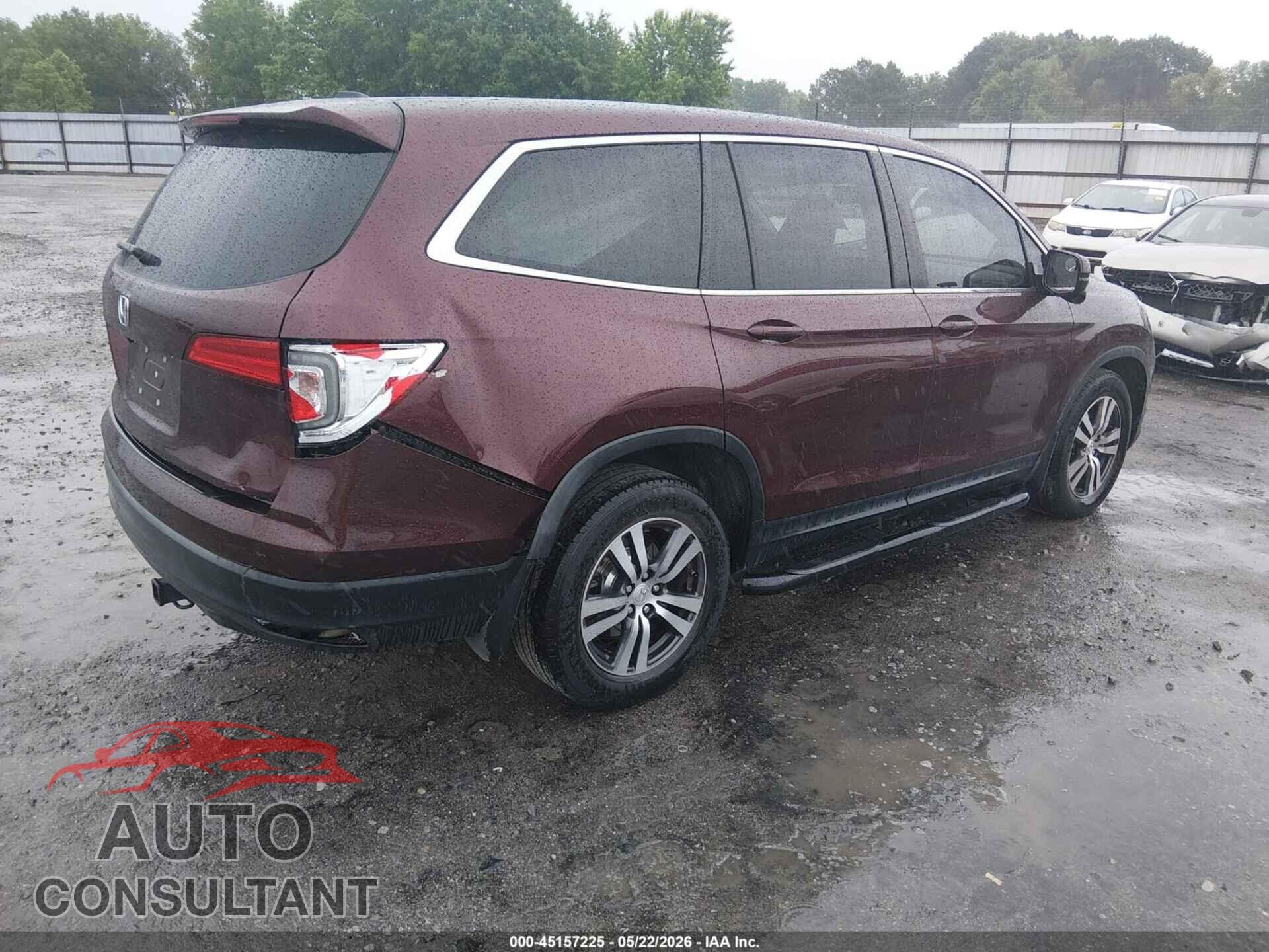 HONDA PILOT 2017 - 5FNYF5H5XHB038377