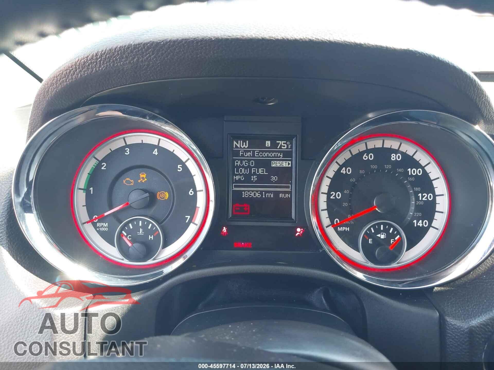 DODGE DURANGO 2013 - 1C4RDJAG3DC686942