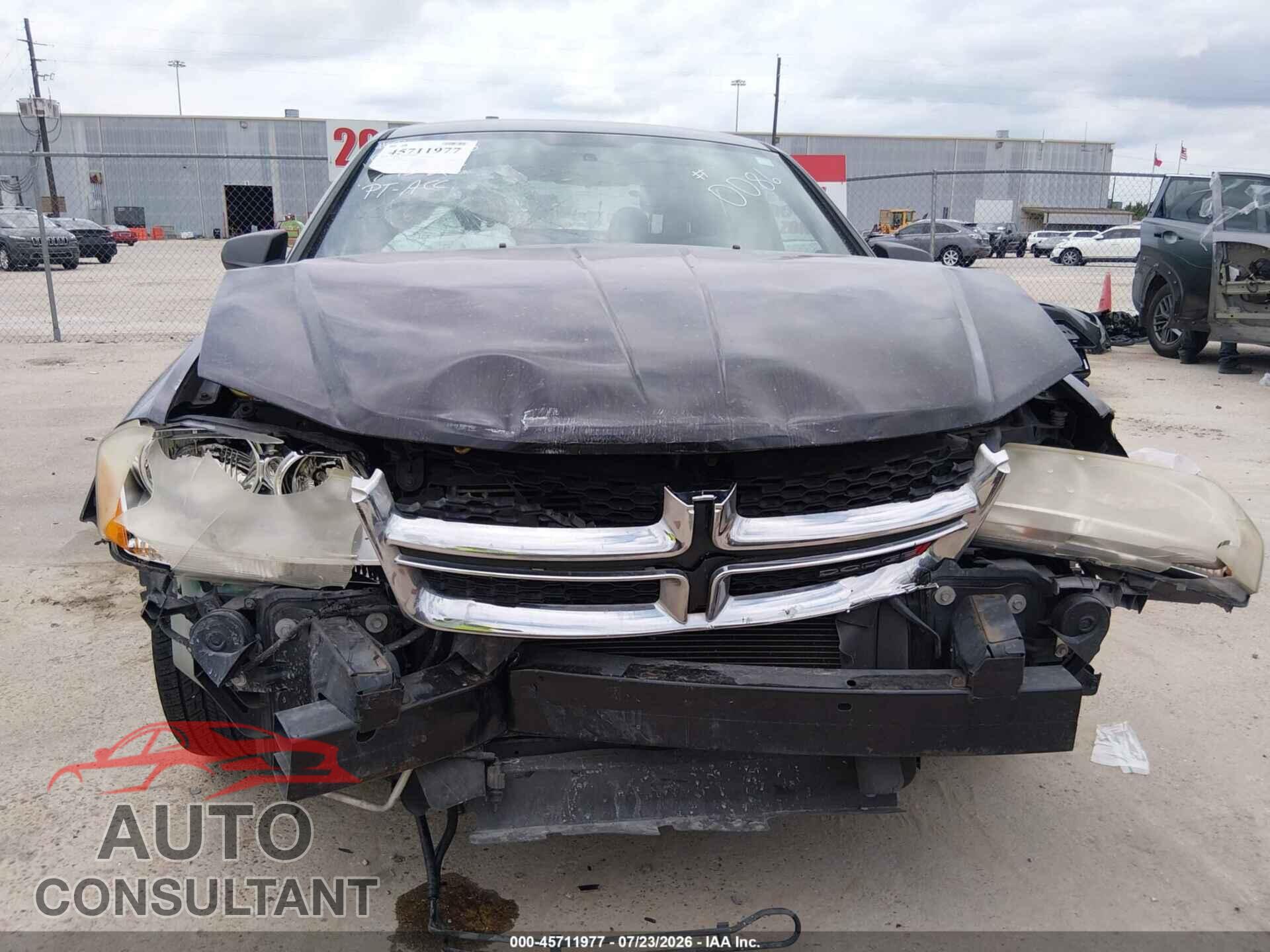 DODGE AVENGER 2013 - 1C3CDZAB8DN710086