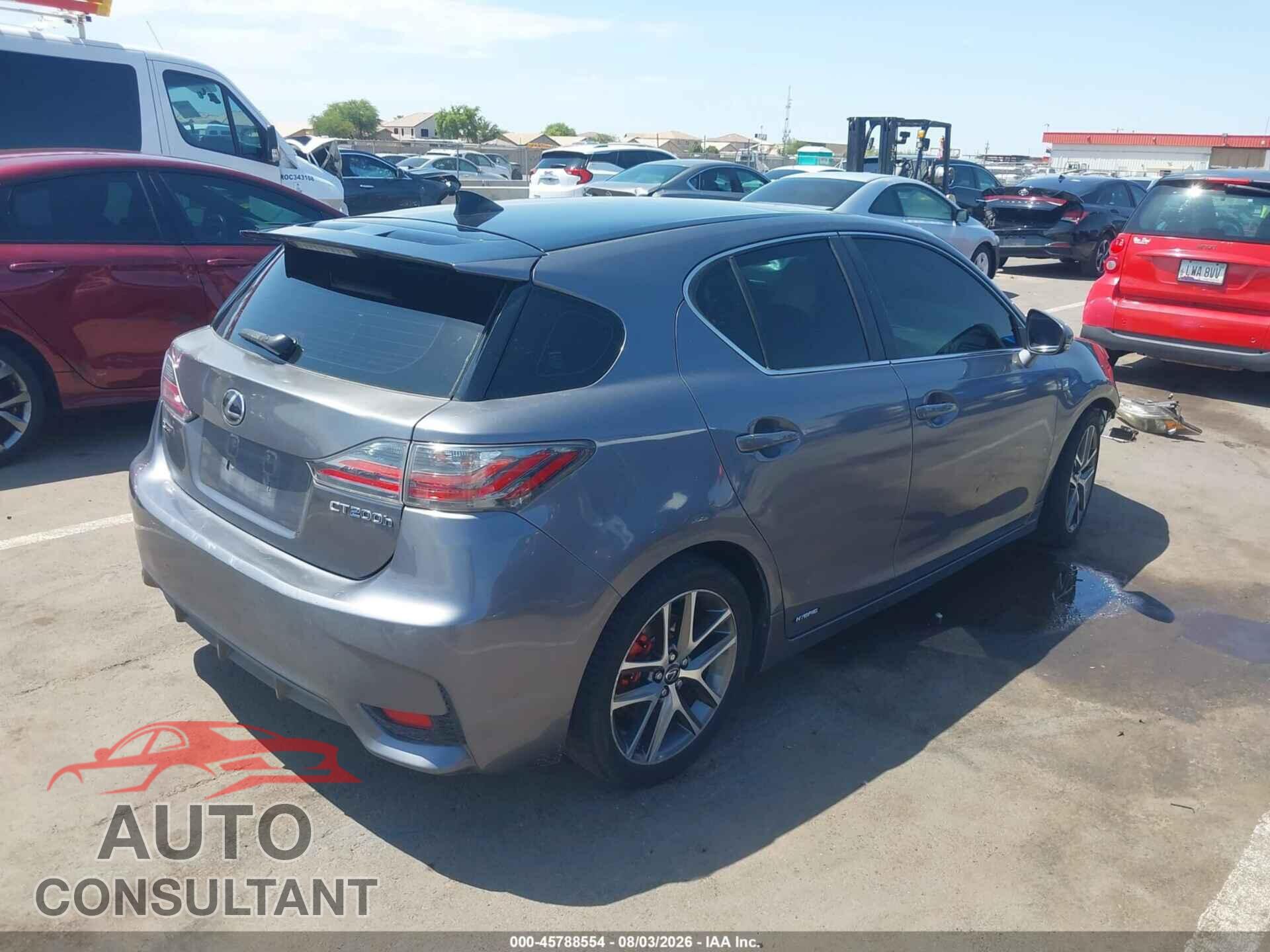 LEXUS CT 200H 2017 - JTHKD5BH4H2285524