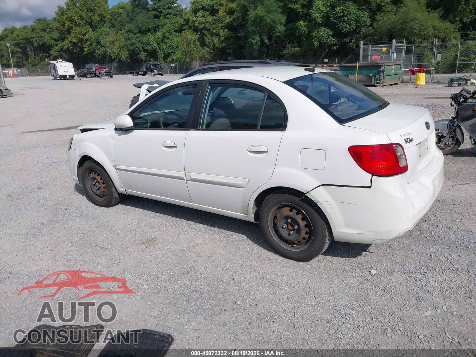 KIA RIO 2011 - KNADH4A39B6709047