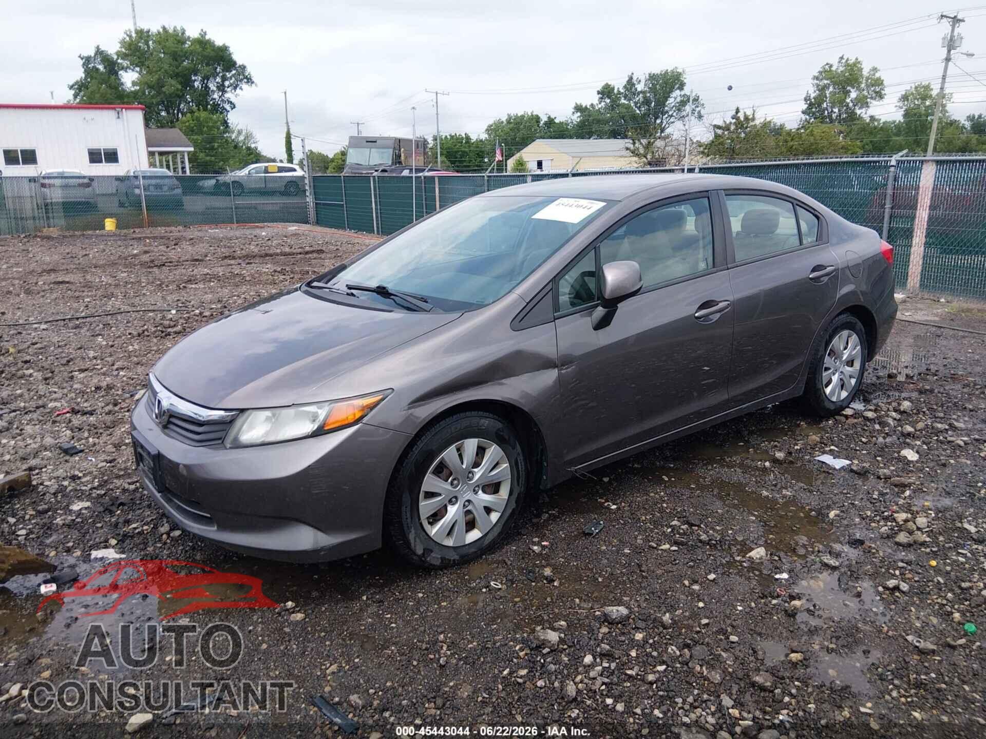 HONDA CIVIC 2012 - 19XFB2F5XCE009528