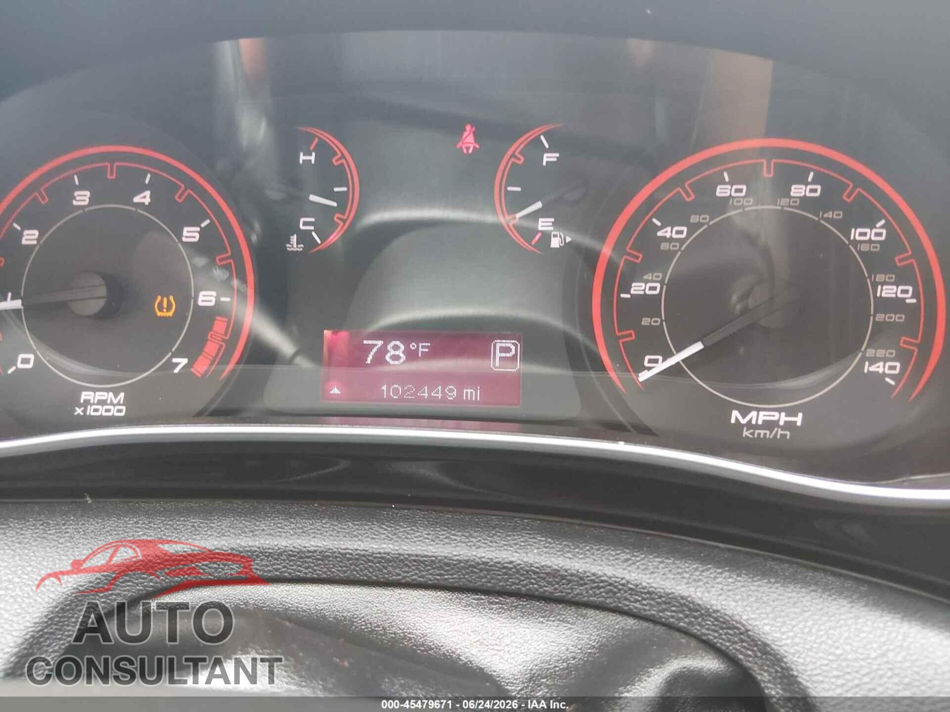 DODGE DART 2013 - 1C3CDFBA9DD284273