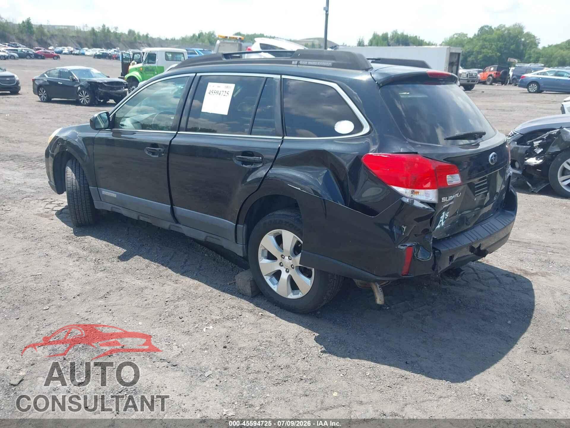 SUBARU OUTBACK 2012 - 4S4BRDAC7C2267896