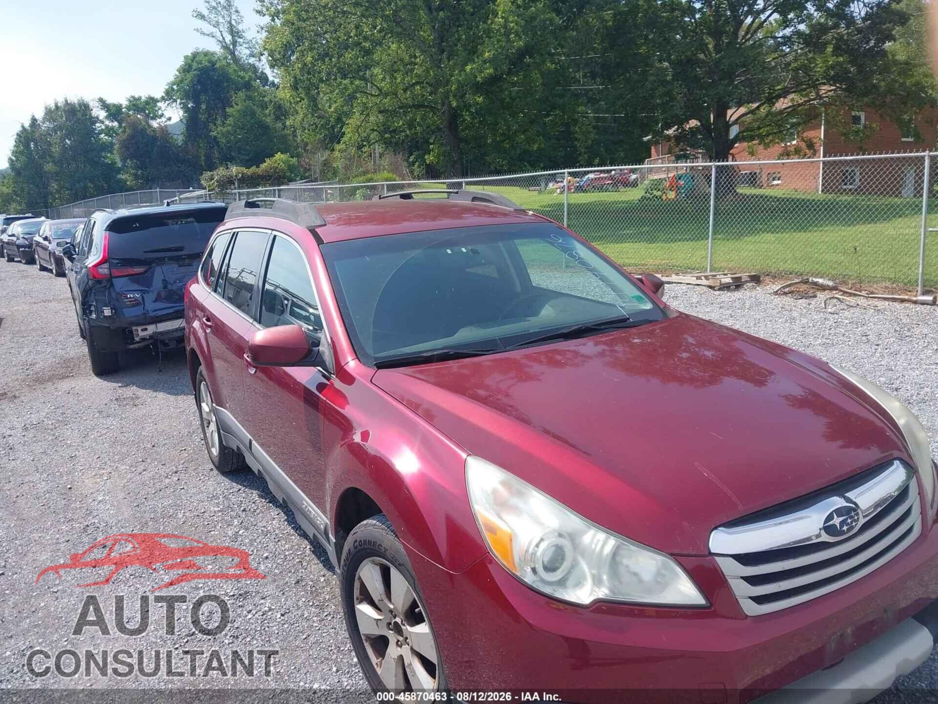 SUBARU OUTBACK 2012 - 4S4BRCCC8C3264992