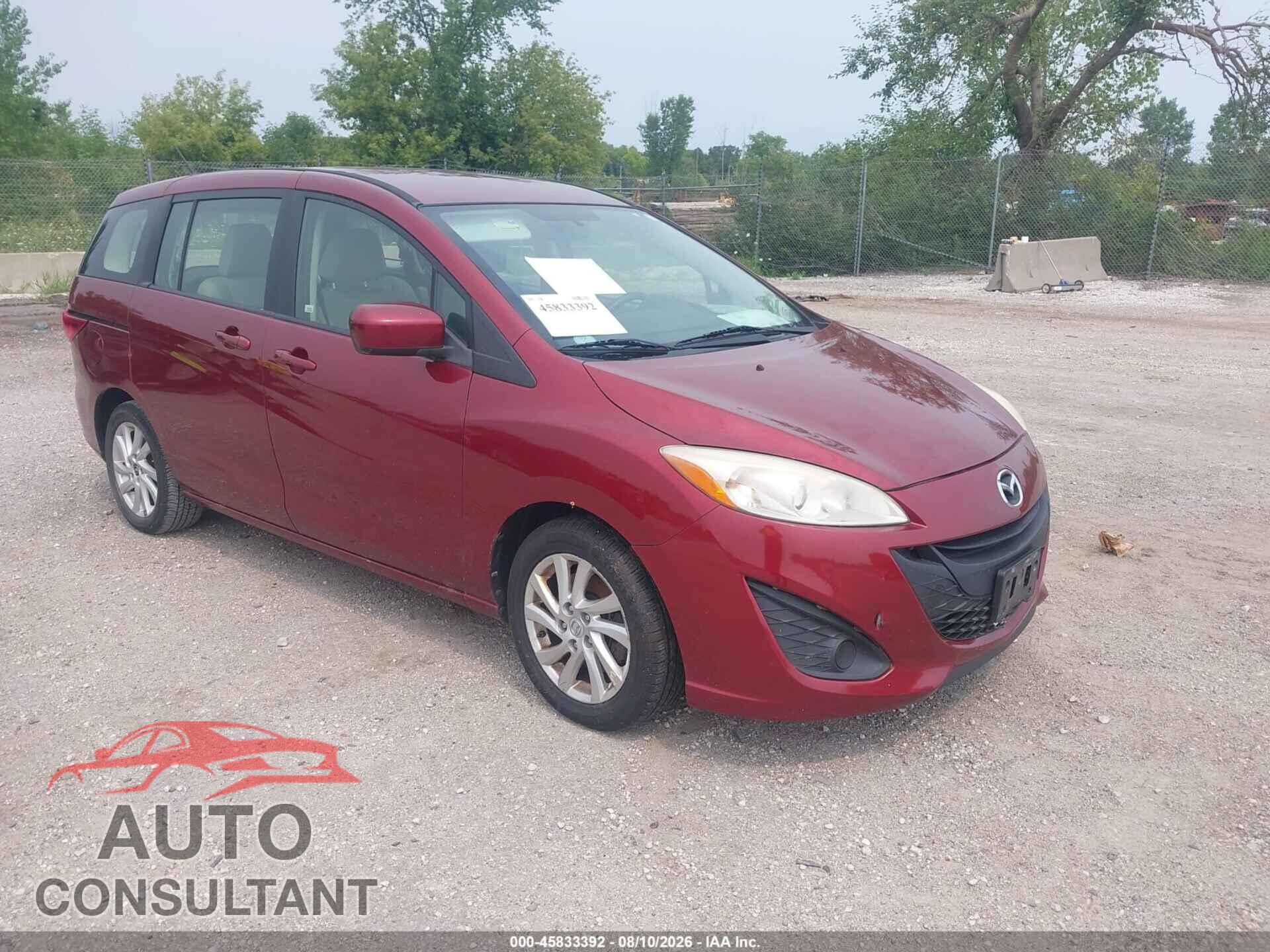 MAZDA MAZDA5 2012 - JM1CW2BL7C0119280