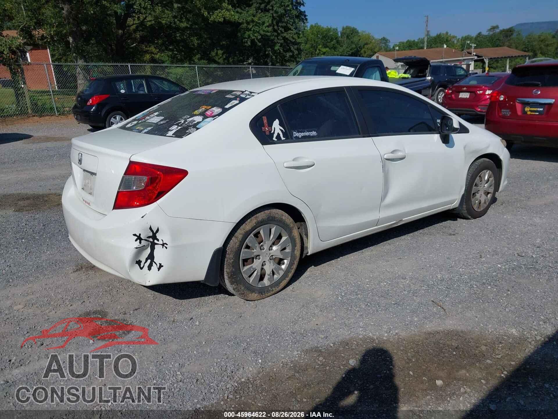 HONDA CIVIC 2012 - 2HGFB2F59CH300401