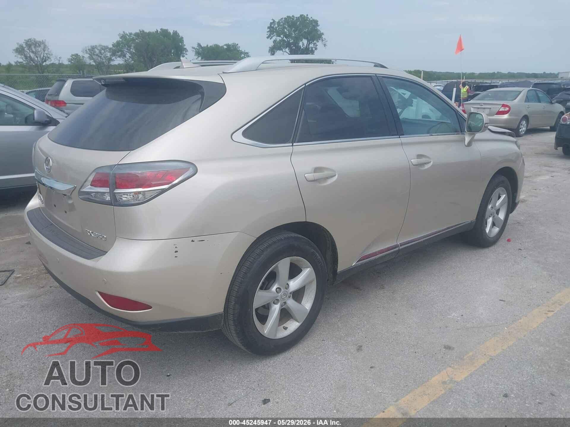 LEXUS RX 350 2013 - 2T2BK1BA0DC167660