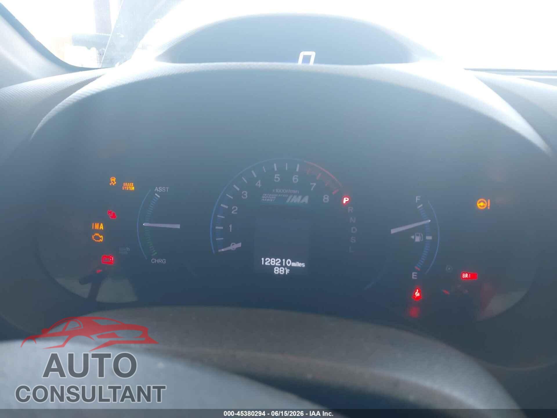 HONDA INSIGHT 2012 - JHMZE2H39CS004638