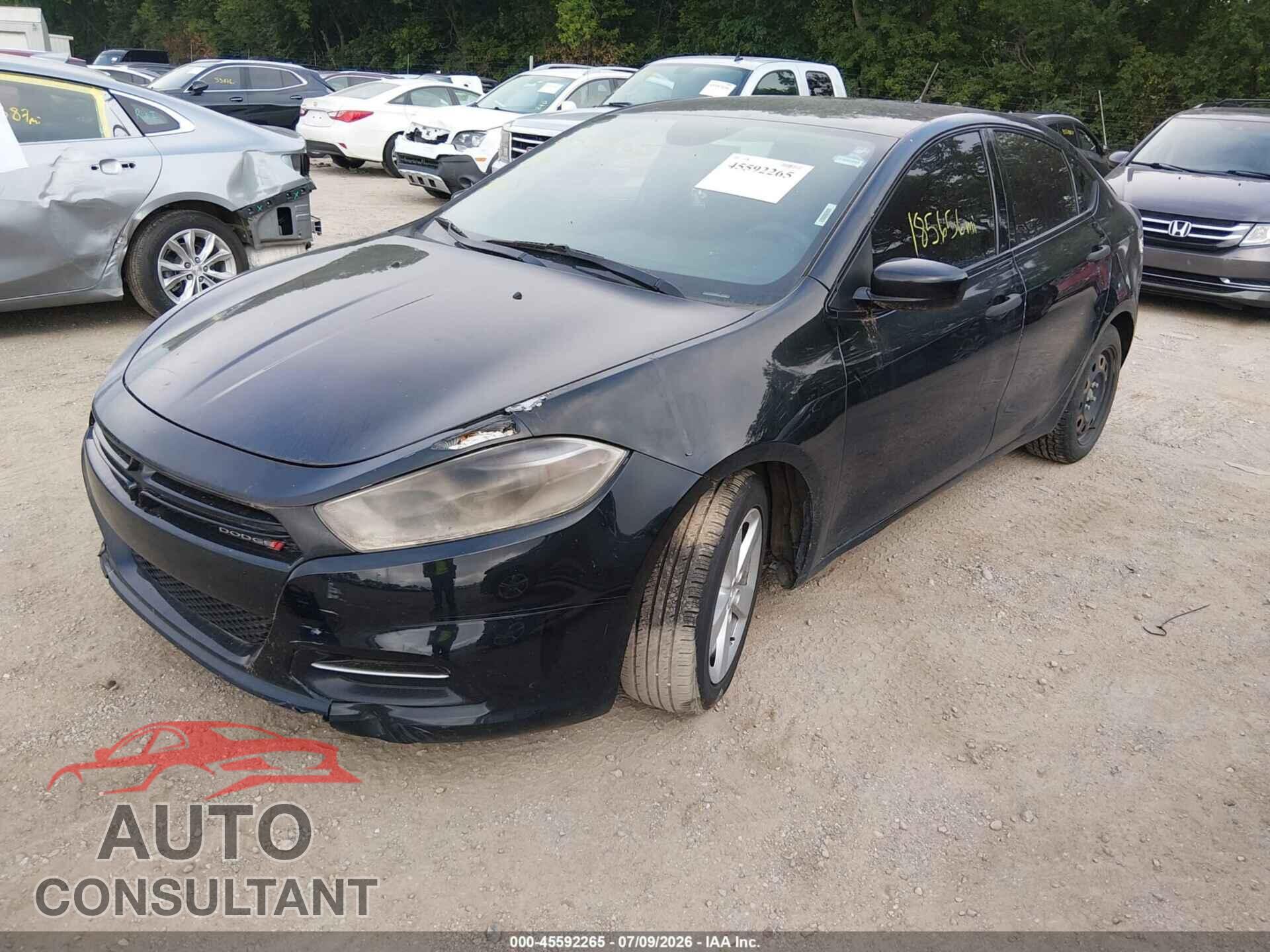 DODGE DART 2013 - 1C3CDFAA1DD727453